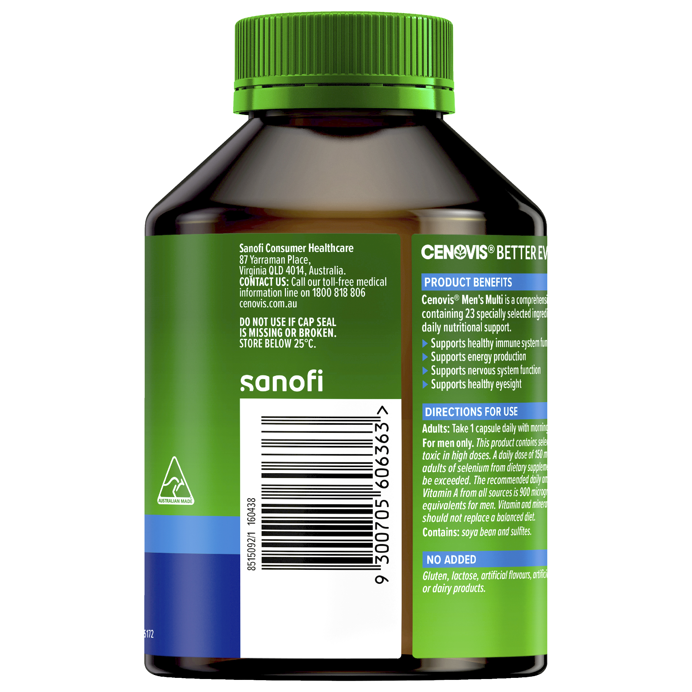 CENOVIS MENS MULTI 100 CAPSULES - Image 2