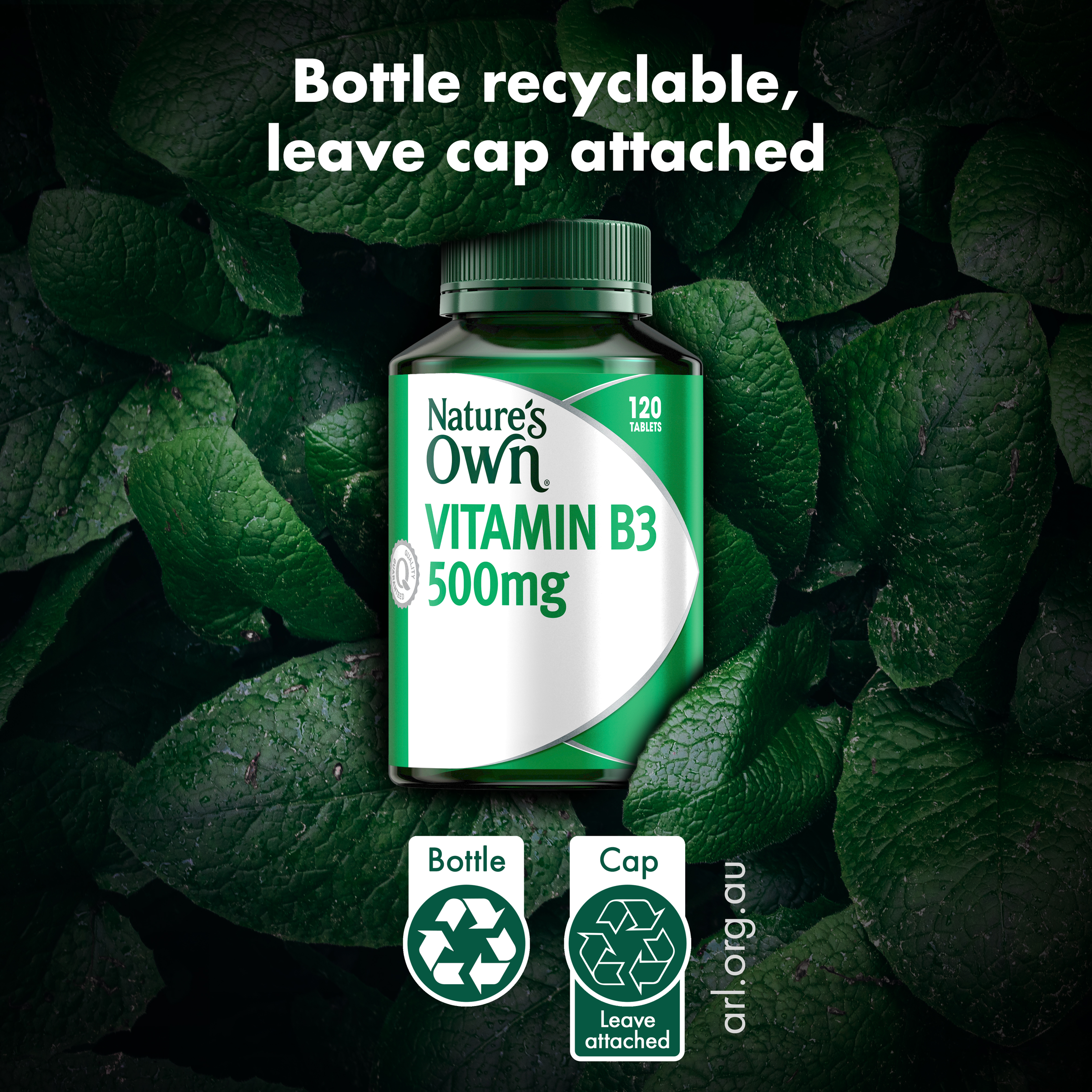 NATURES OWN VITAMIN B3 500MG 120 TABLETS - Image 6