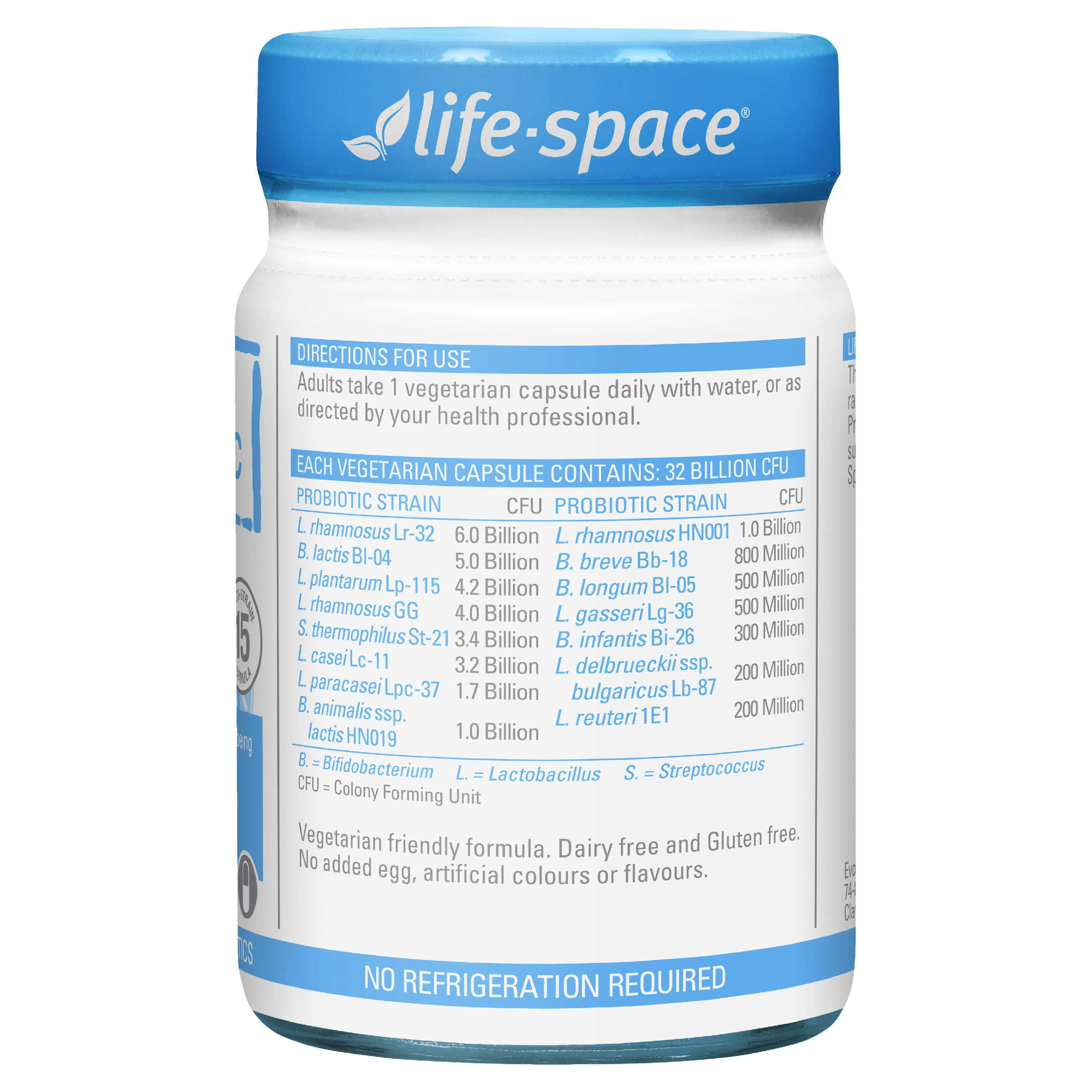 LIFE SPACE BROAD SPECTRUM PROBIOTIC 60 CAPSULES - Image 3