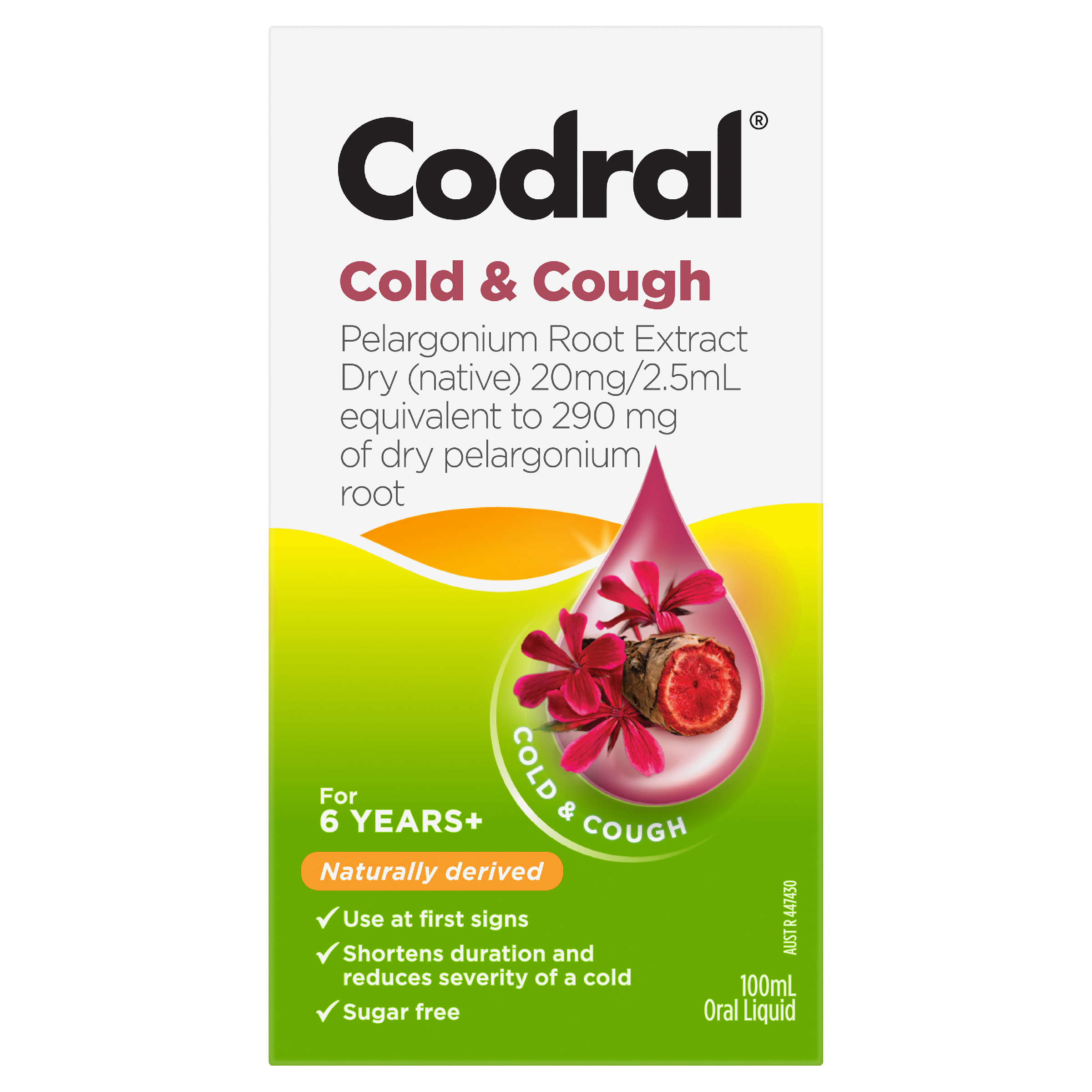 CODRAL COLD & COUGH PELARGONIUM ROOT 100ML LIQUID - Image 2