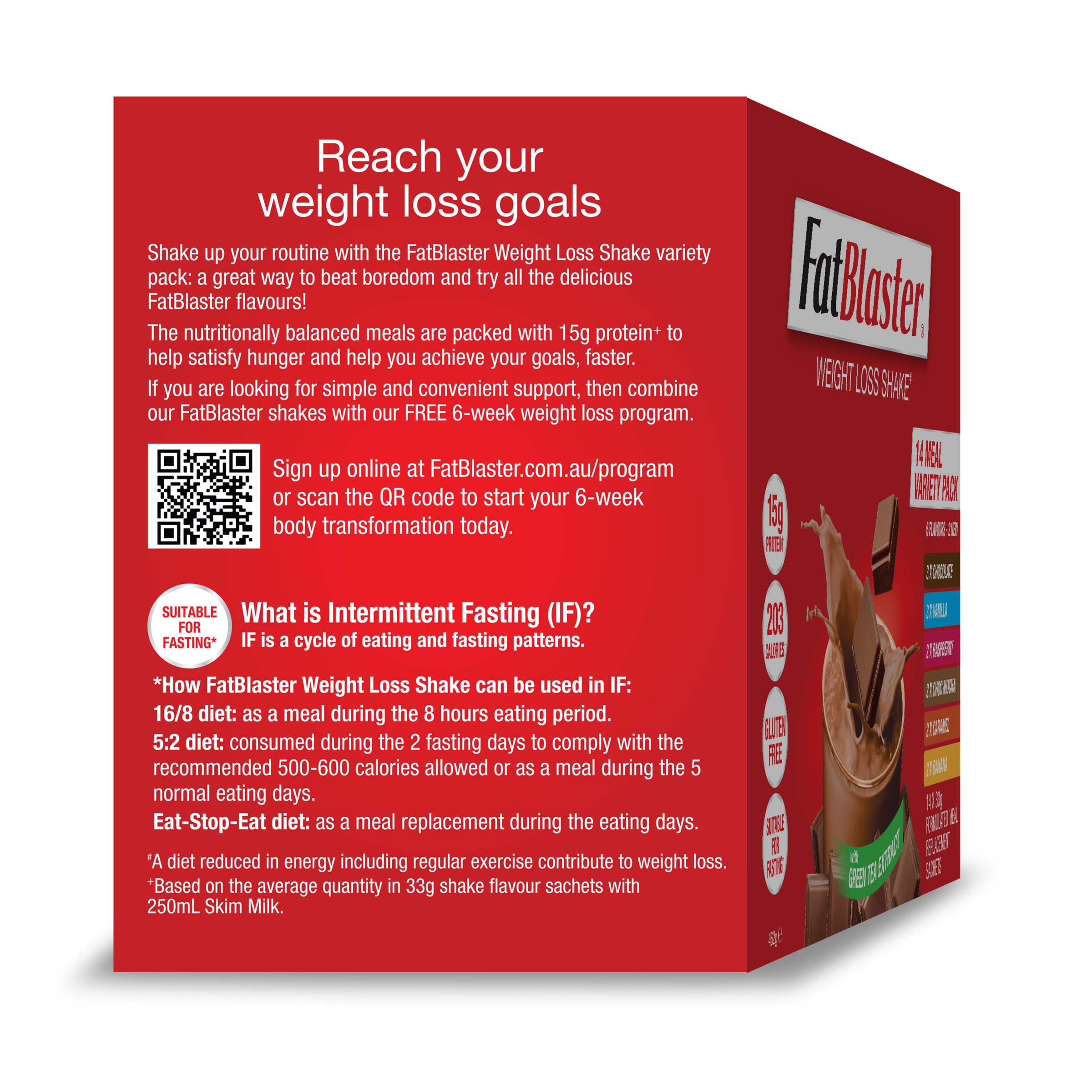 FAT BLASTER WEIGHT LOSS SHAKE VARIETY 33G 14 PACK - Image 4