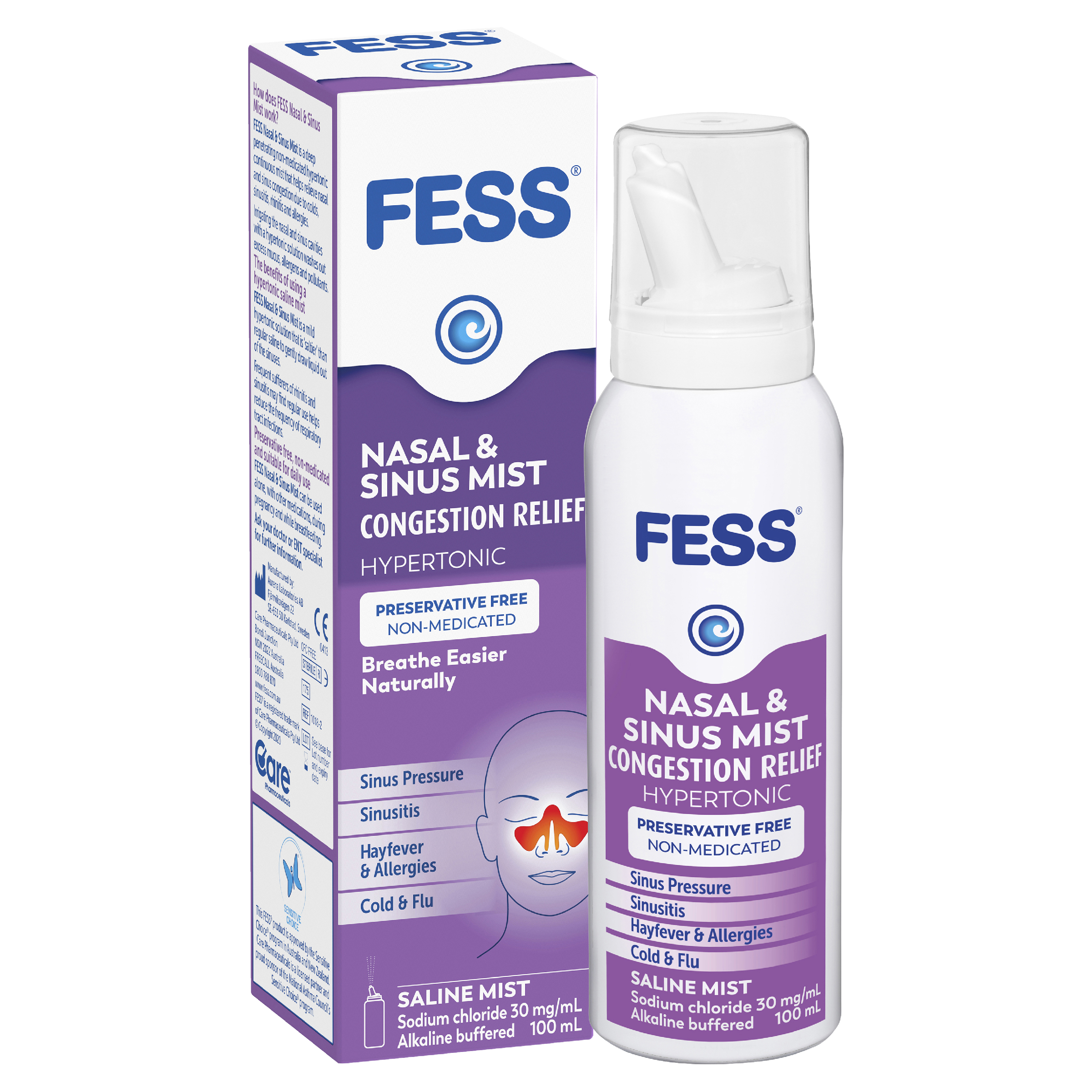 FESS SINU-CLEANSE HYPERTONIC SPRAY 100ML - Image 10
