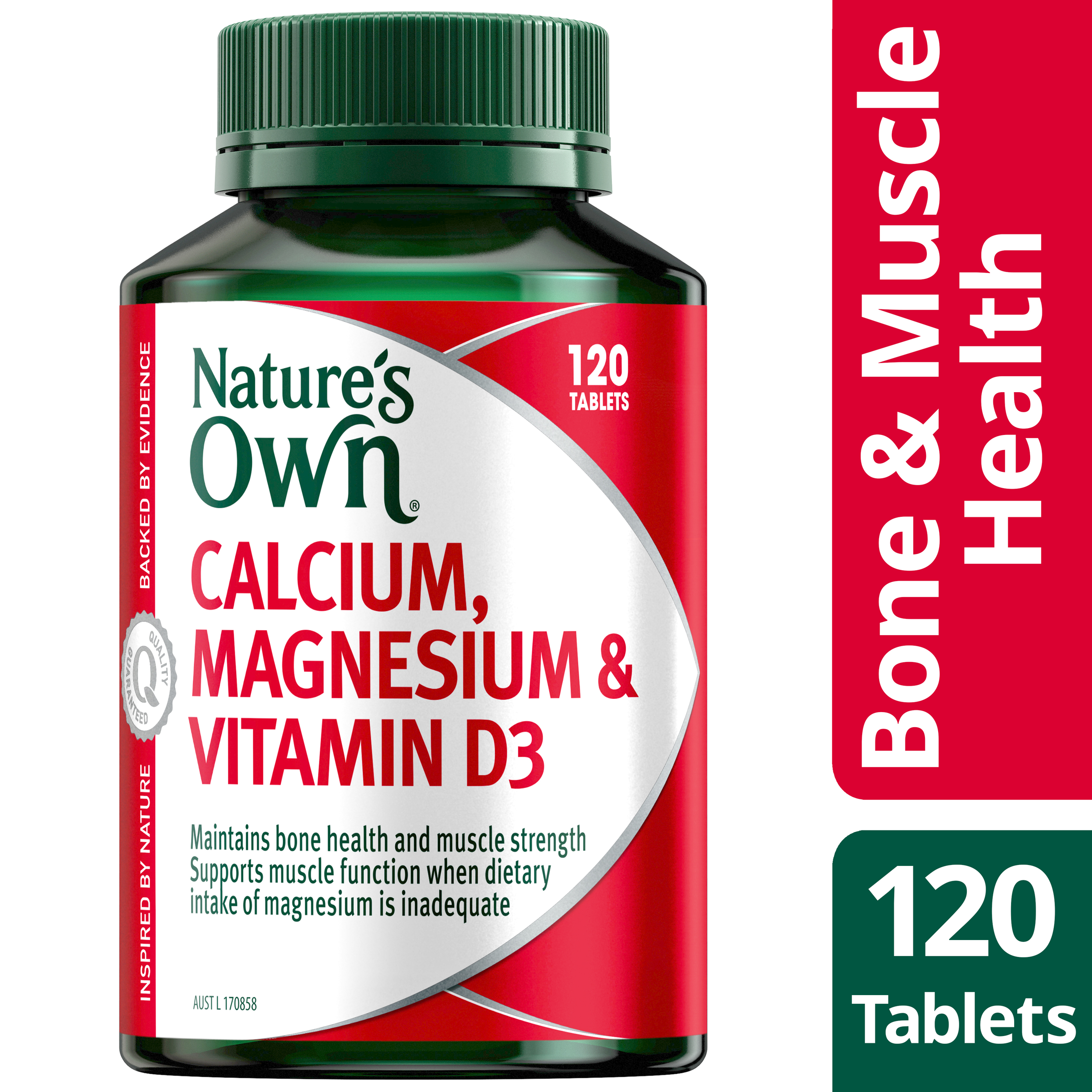 NATURES OWN CALCIUM MAGNESIUM & VITAMIN D3 120 TABLETS - Image 10