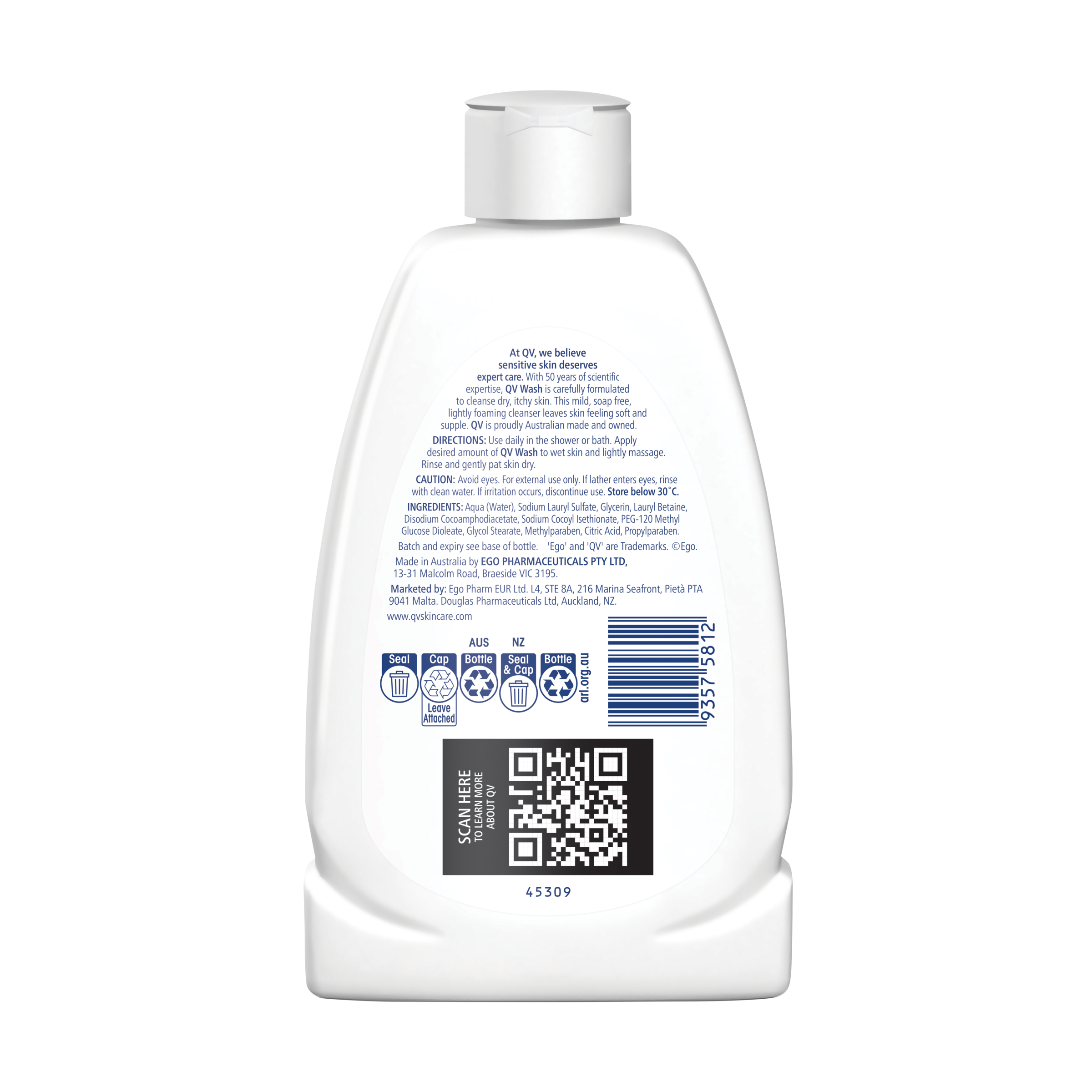EGO QV WASH 250ML - Image 2