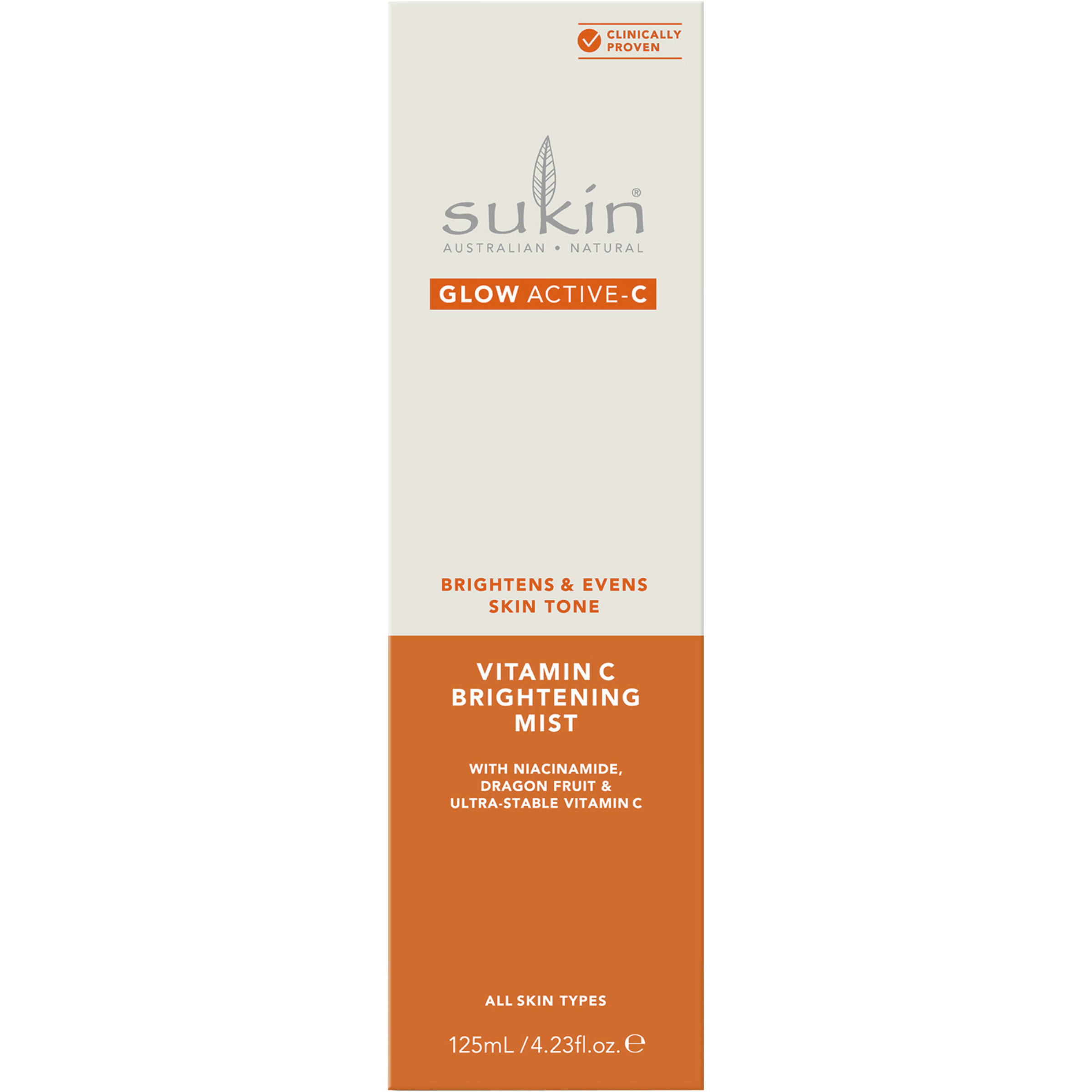 SUKIN GLOW ACTIVE C BRIGHTENING MIST 125ML - Image 4