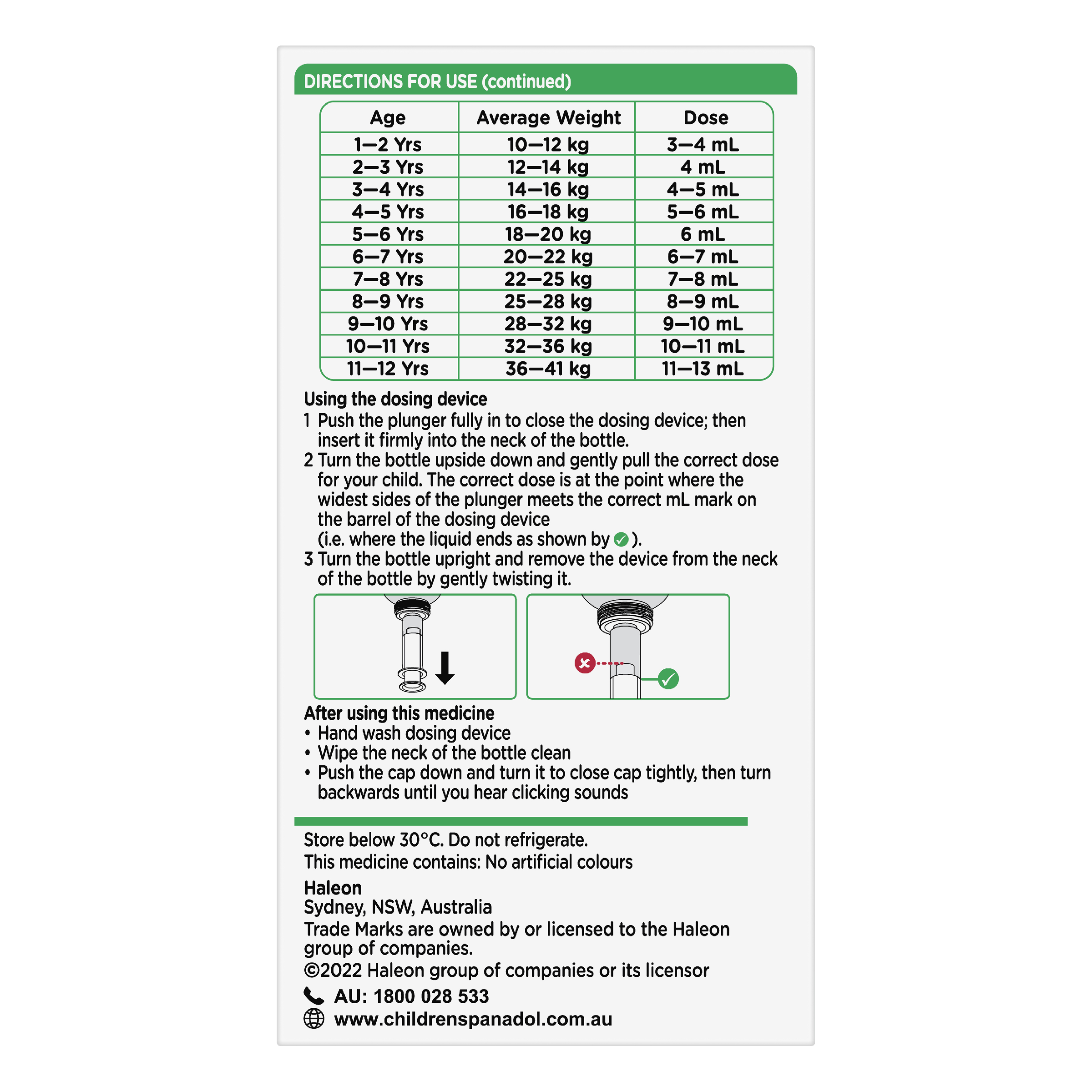 PANADOL CHILDREN 5 YEAR - 12 YEARS STRAWBERRY SUSPENSION 100ML - Image 4