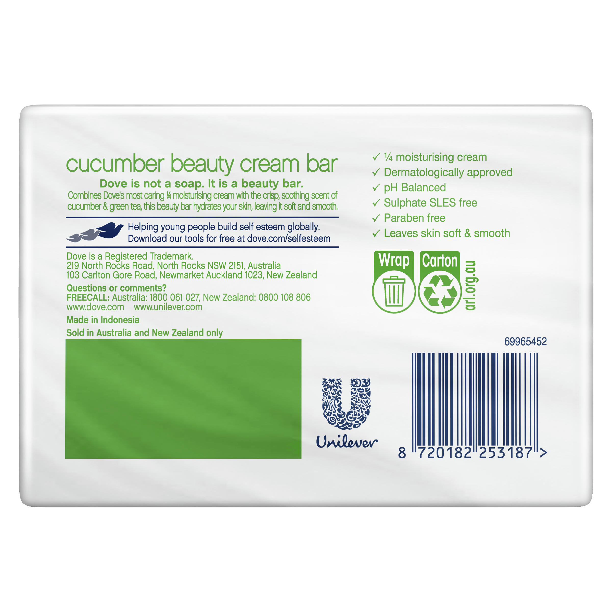 DOVE BEAUTY SOAP BAR FRESH TOUCH 90G 4 PACK - Image 2