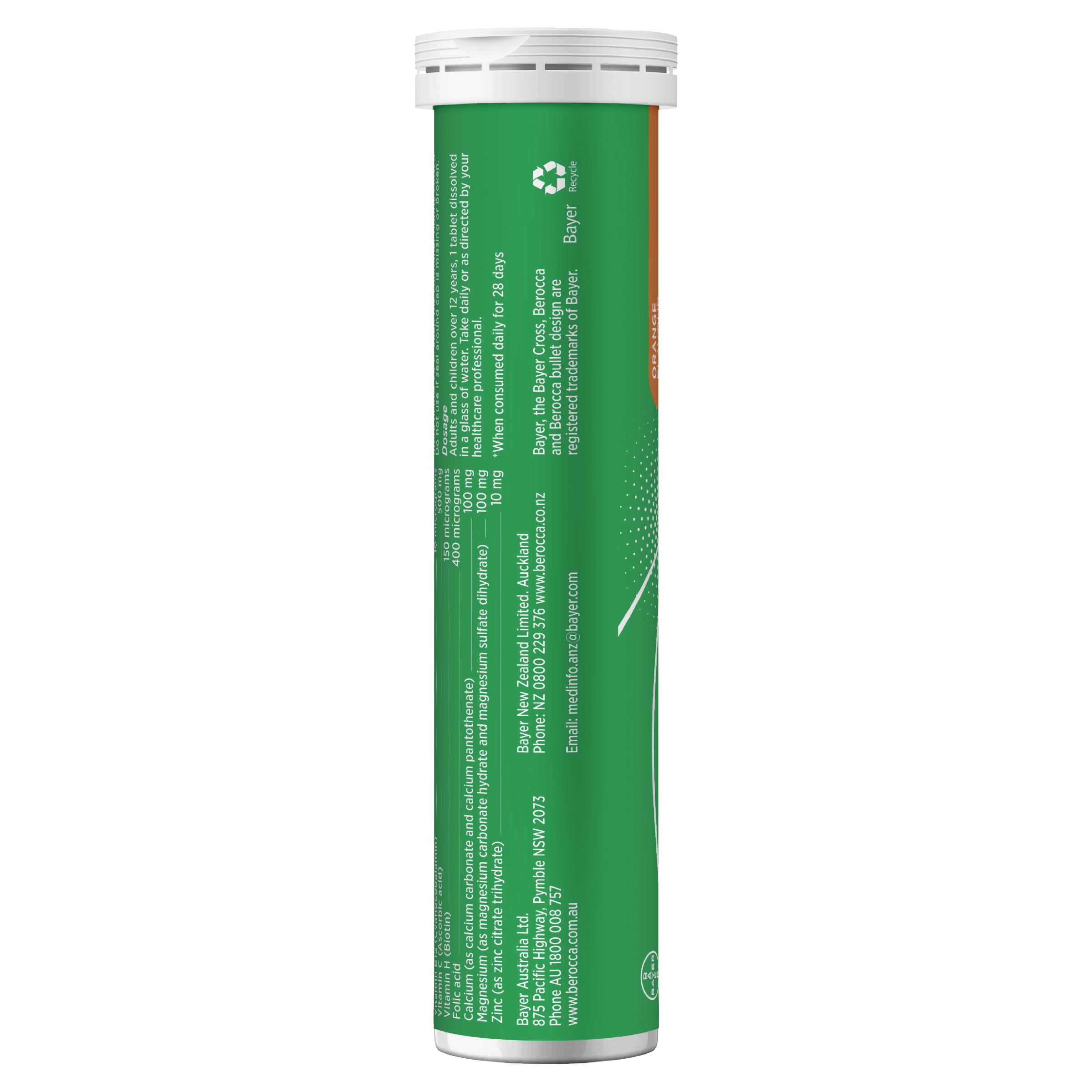 BEROCCA EFFERVESCENT ORANGE 30 TABLETS - Image 11