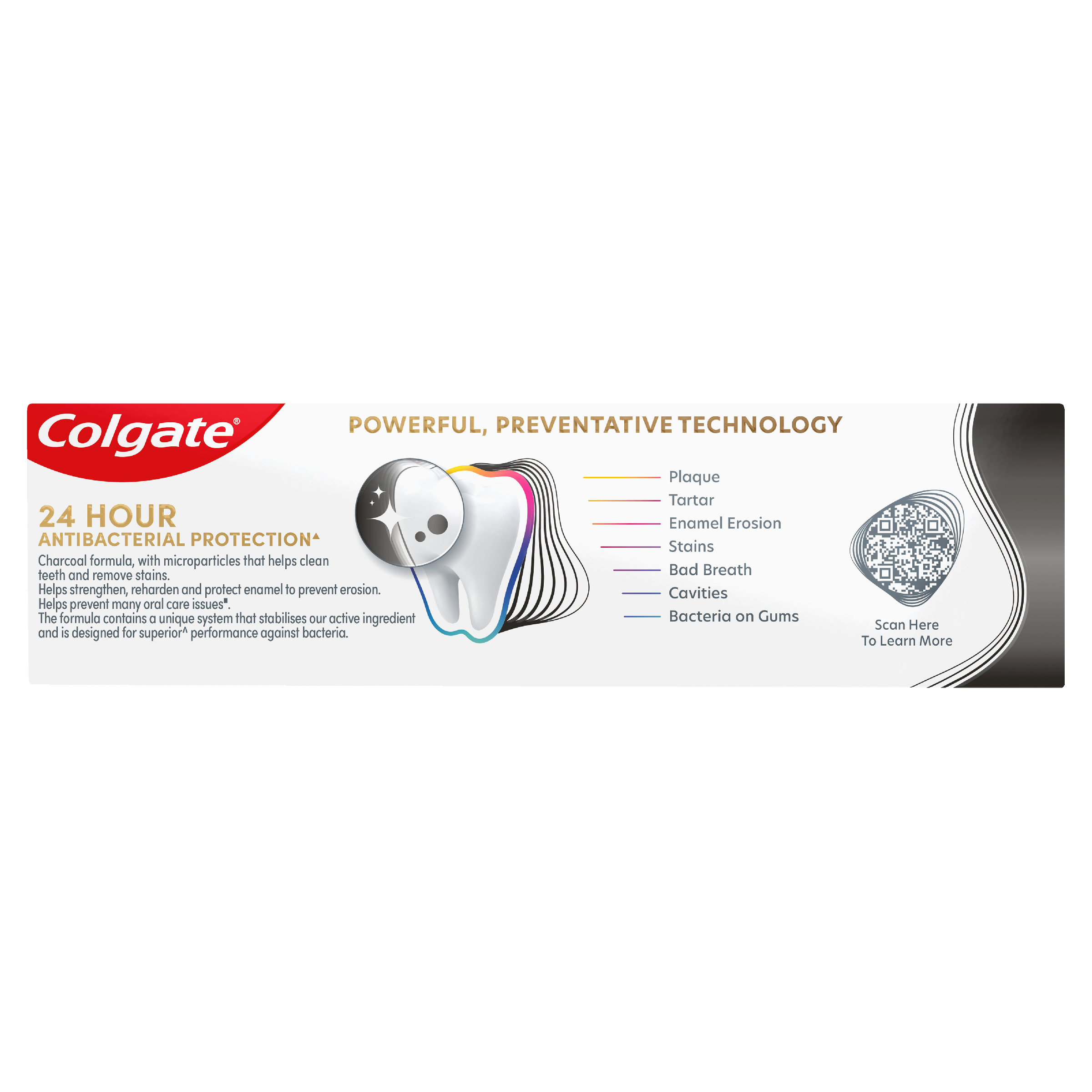 COLGATE TOOTHPASTE TOTAL CHARCOAL DEEP CLEAN 115G - Image 2