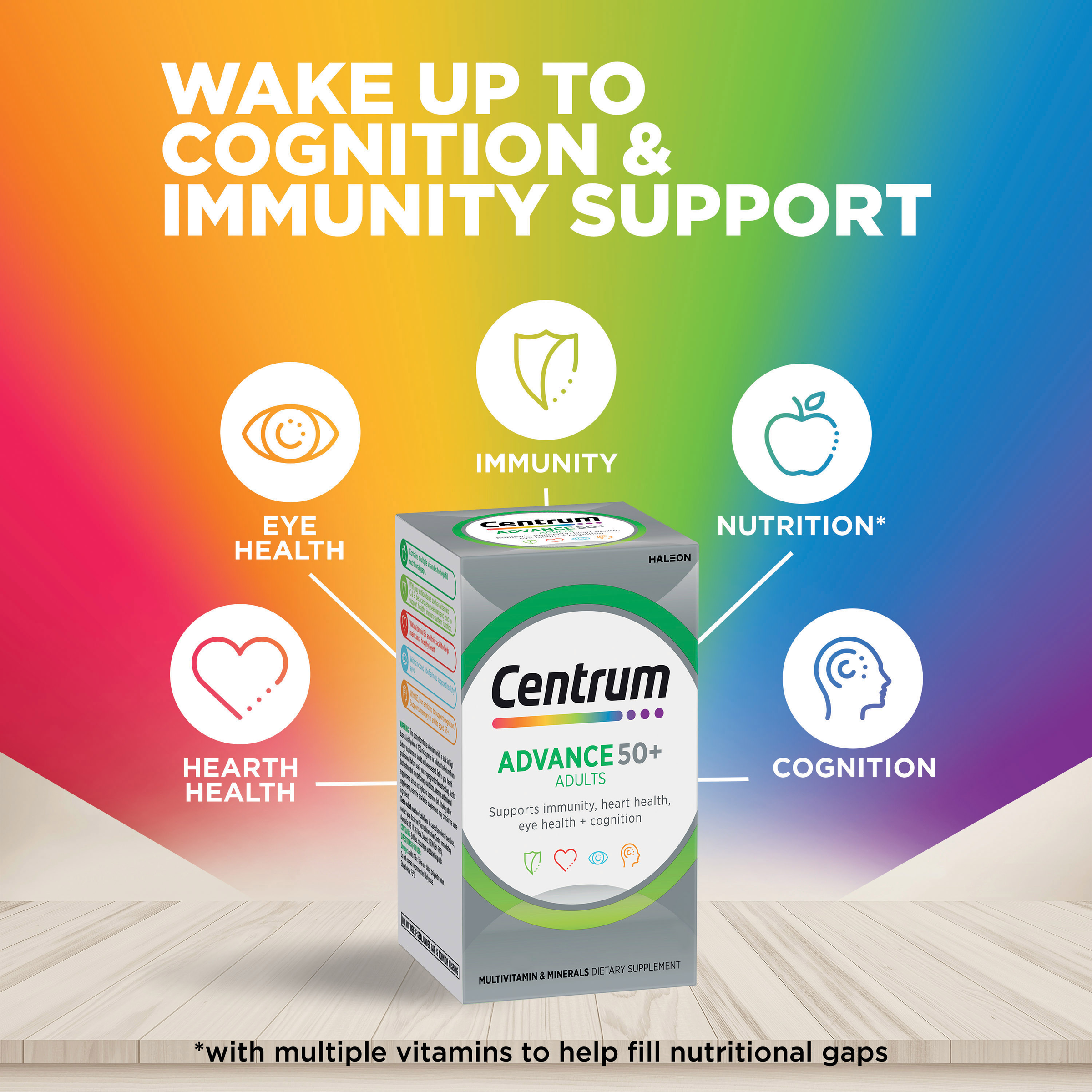 CENTRUM ADVANCE 50+ FOR ADULTS 100 TABLETS - Image 8