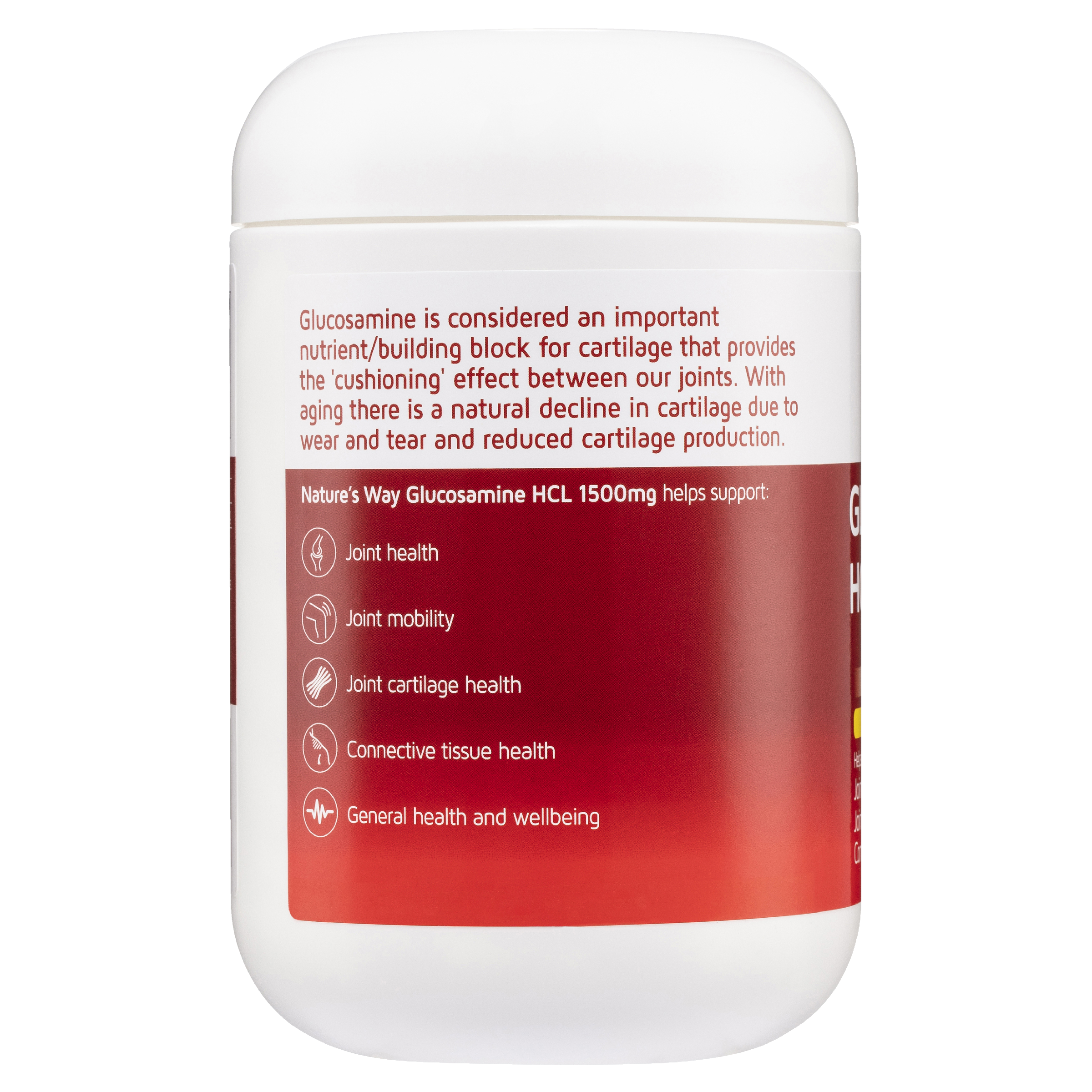 NATURES WAY GLUCOSAMINE 1500MG 200 TABLETS - Image 2