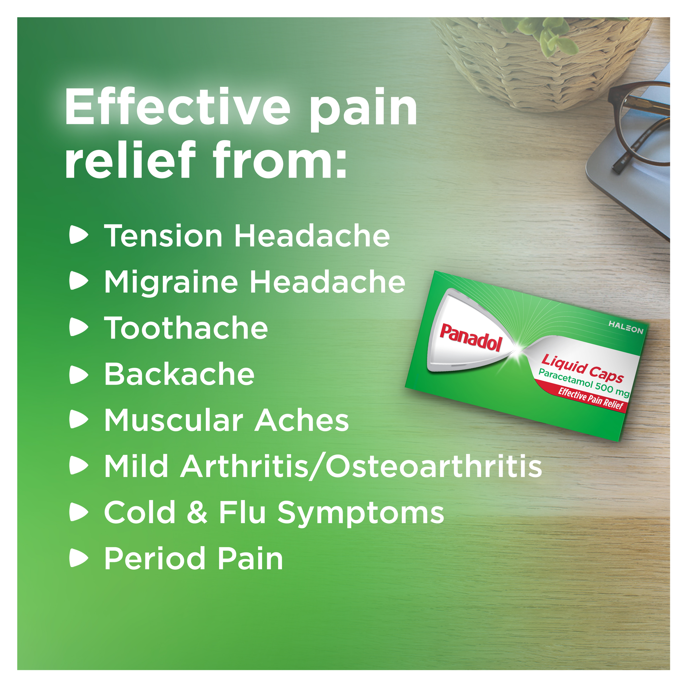 PANADOL 500MG 16 LIQUID CAPSULES - Image 10