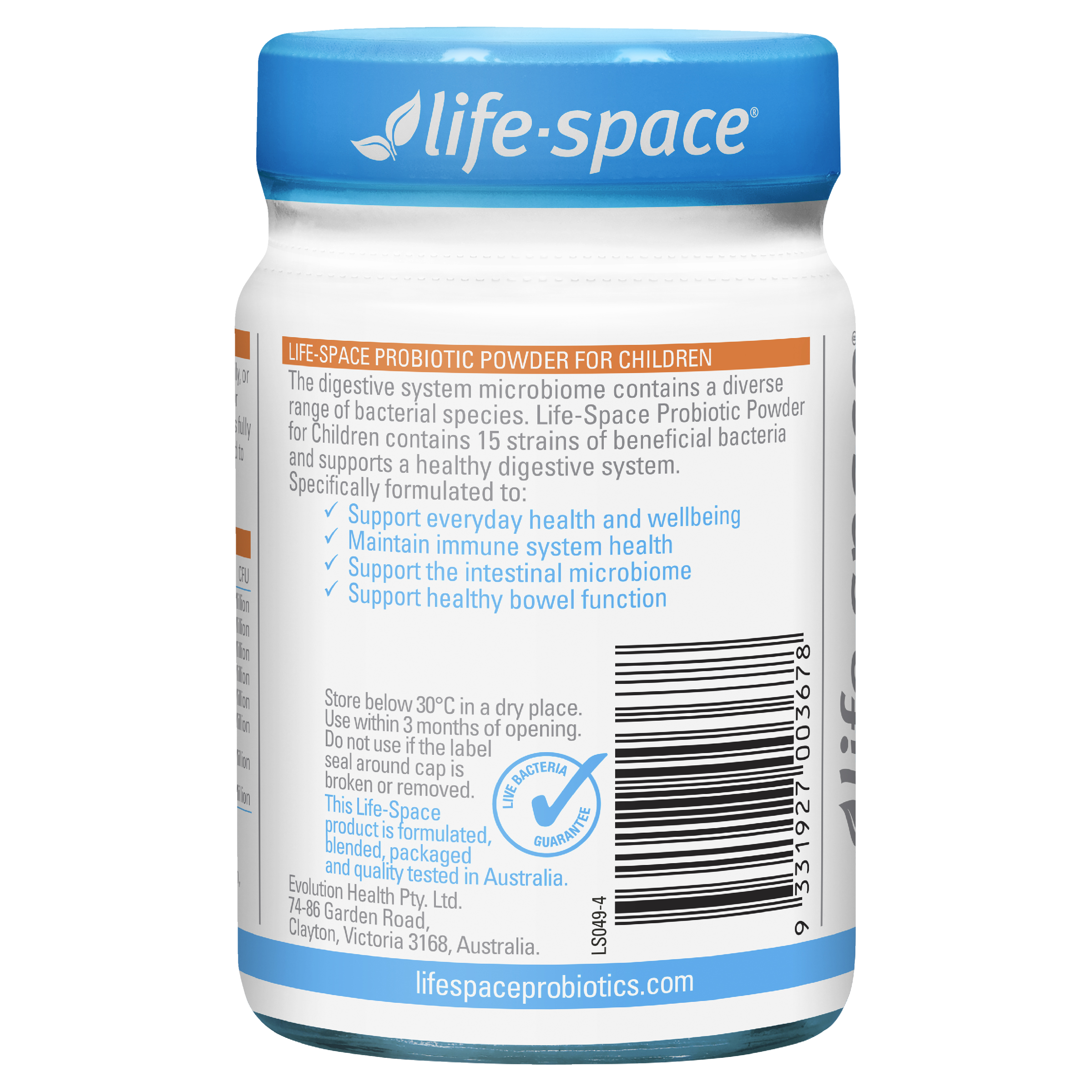 LIFE SPACE PROBIOTIC POWDER FOR CHILDREN 60G - Image 2