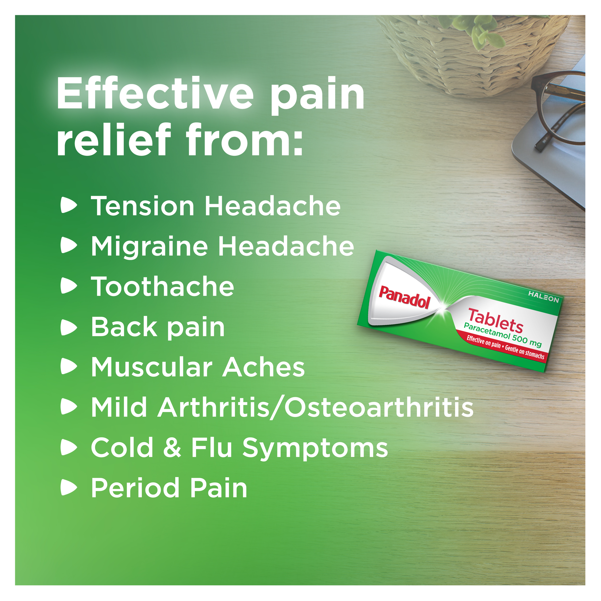 PANADOL 500MG 16 TABLETS - Image 10