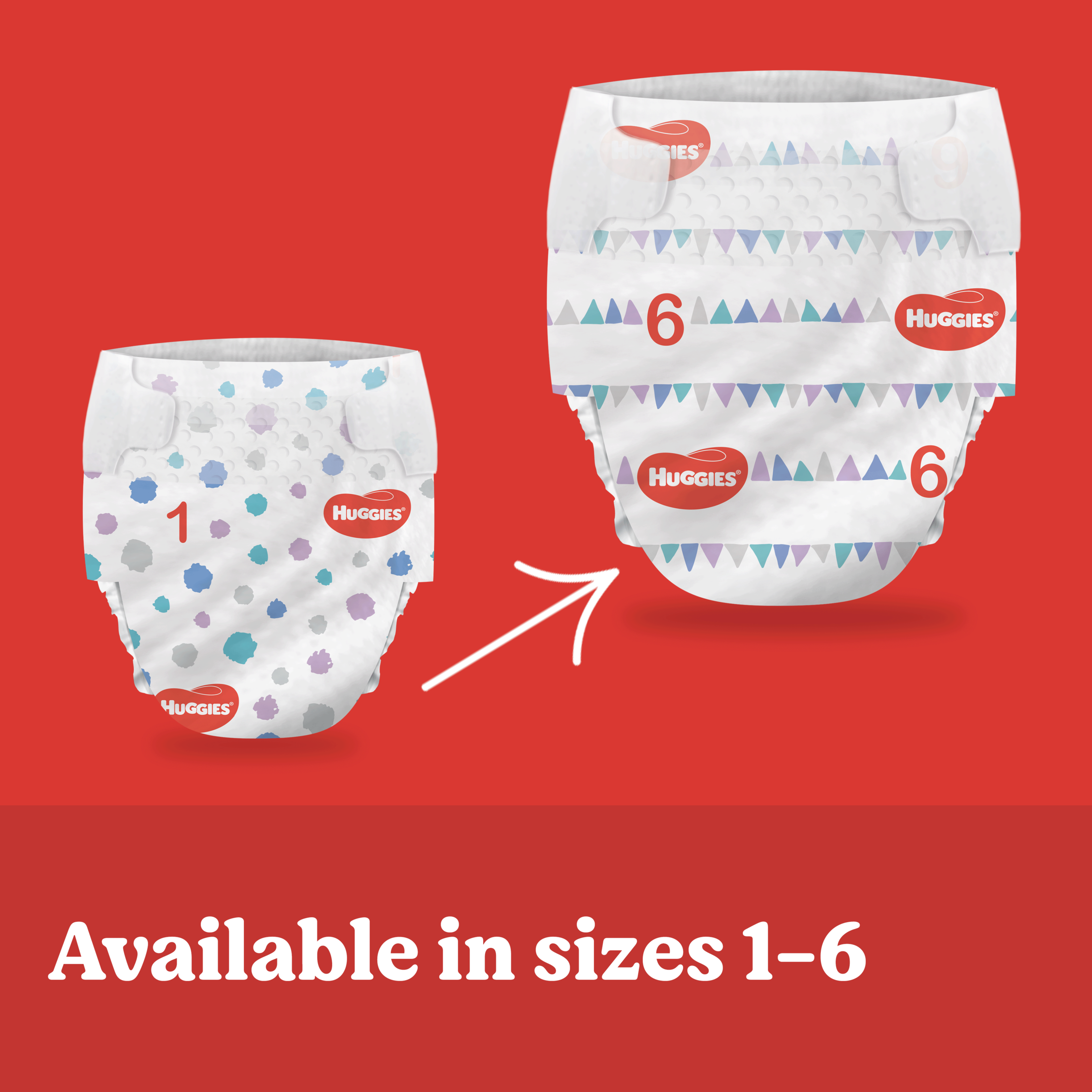 HUGGIES ESSENTIALS NAPPIES WALKER 44 PACK - Image 11