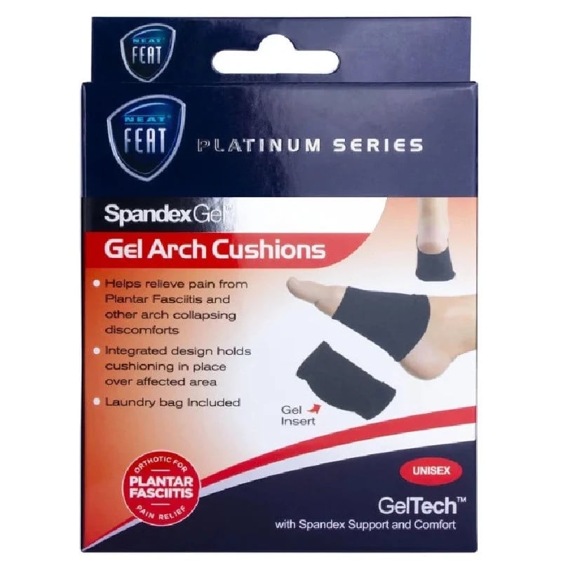 Neat Feat Spandex Gel Arch Cushion Sleeves One Size
