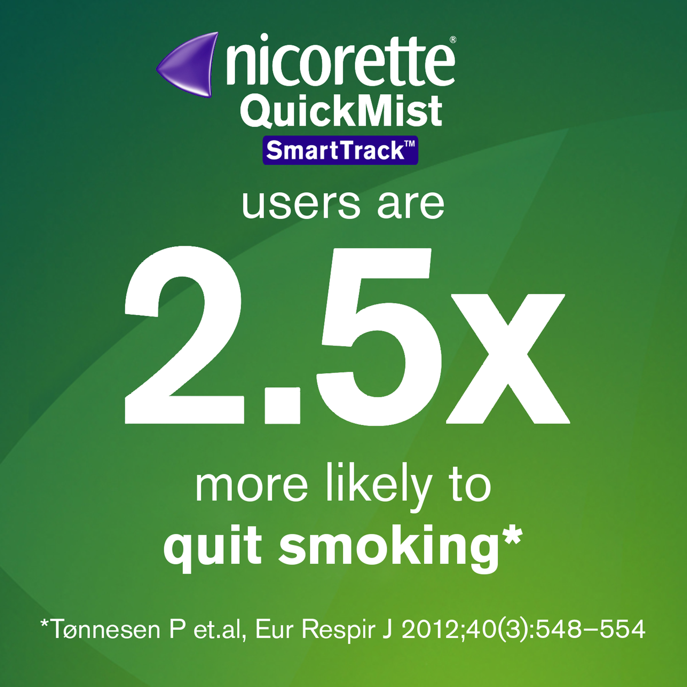 NICORETTE QUICKMIST SMARTTRACK FRESHMINT 150 SPRAYS TWIN PACK - Image 5