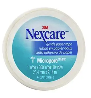 NEXCARE MICROPORE PAPER TAPE 25MM X 9.1M WHITE