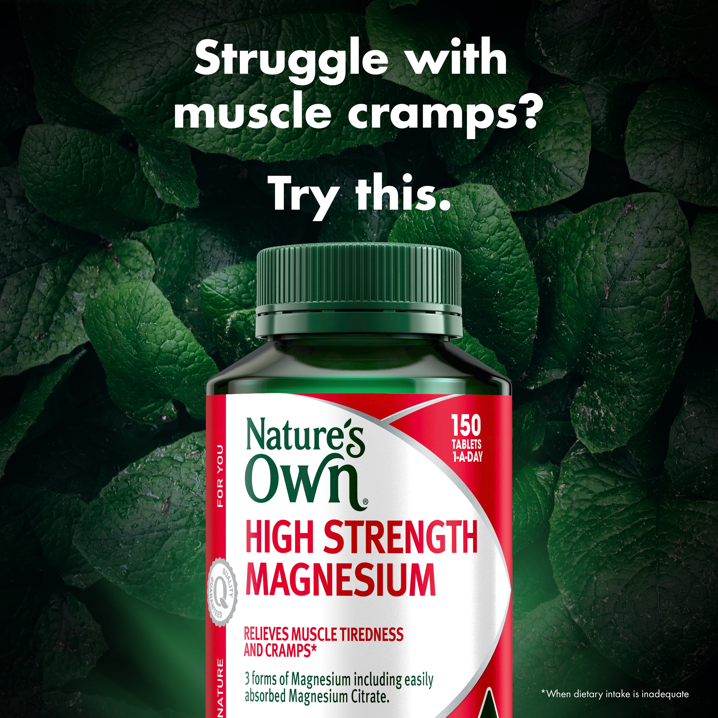 NATURES OWN HIGH STRENGTH MAGNESIUM 150 TABLETS - Image 3