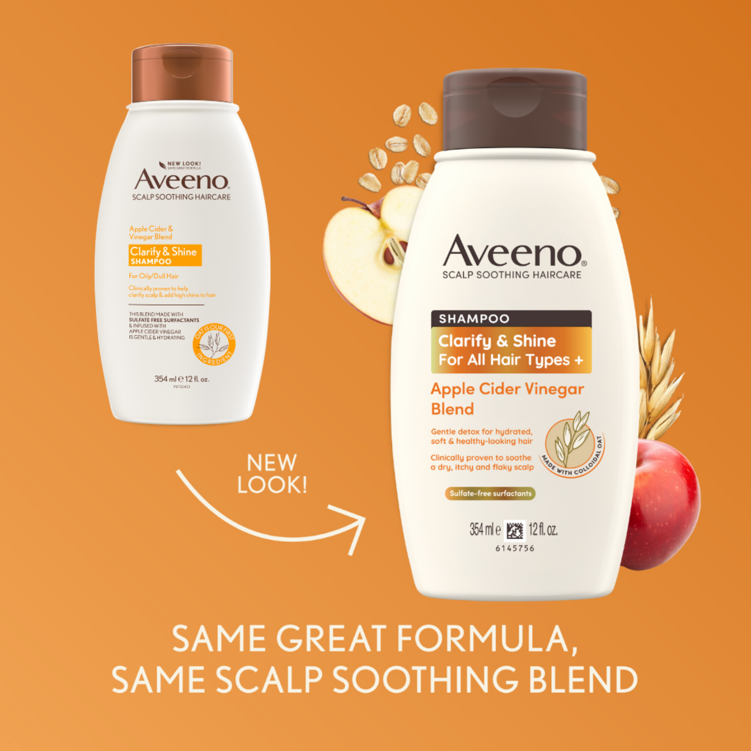 AVEENO CIDER VINEGAR SHAMPOO 354ML - Image 4