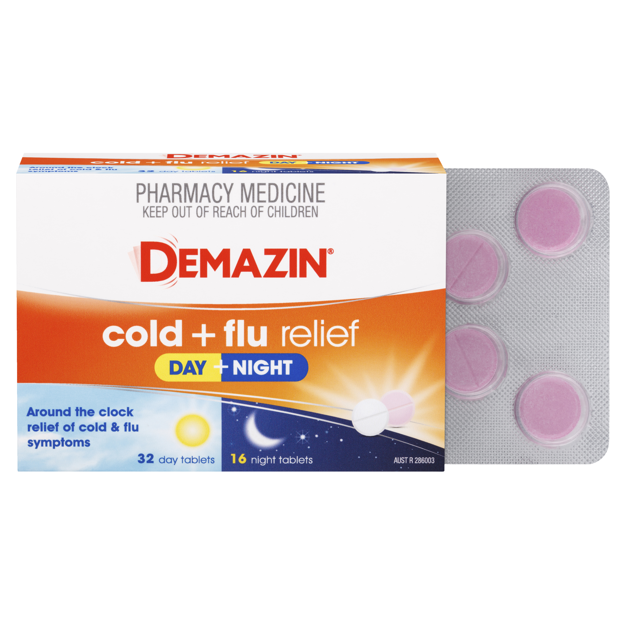 DEMAZIN DAY & NIGHT COLD & FLU PE 48 TABLETS - Image 9