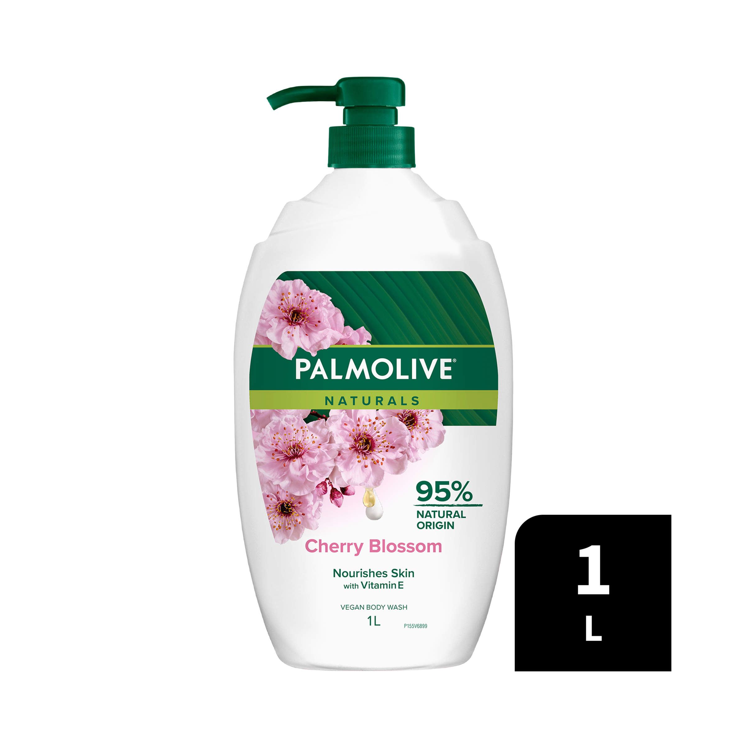 PALMOLIVE BODY WASH NATURALS MILK & CHERRY BLOSSOM 1 LITRE - Image 10