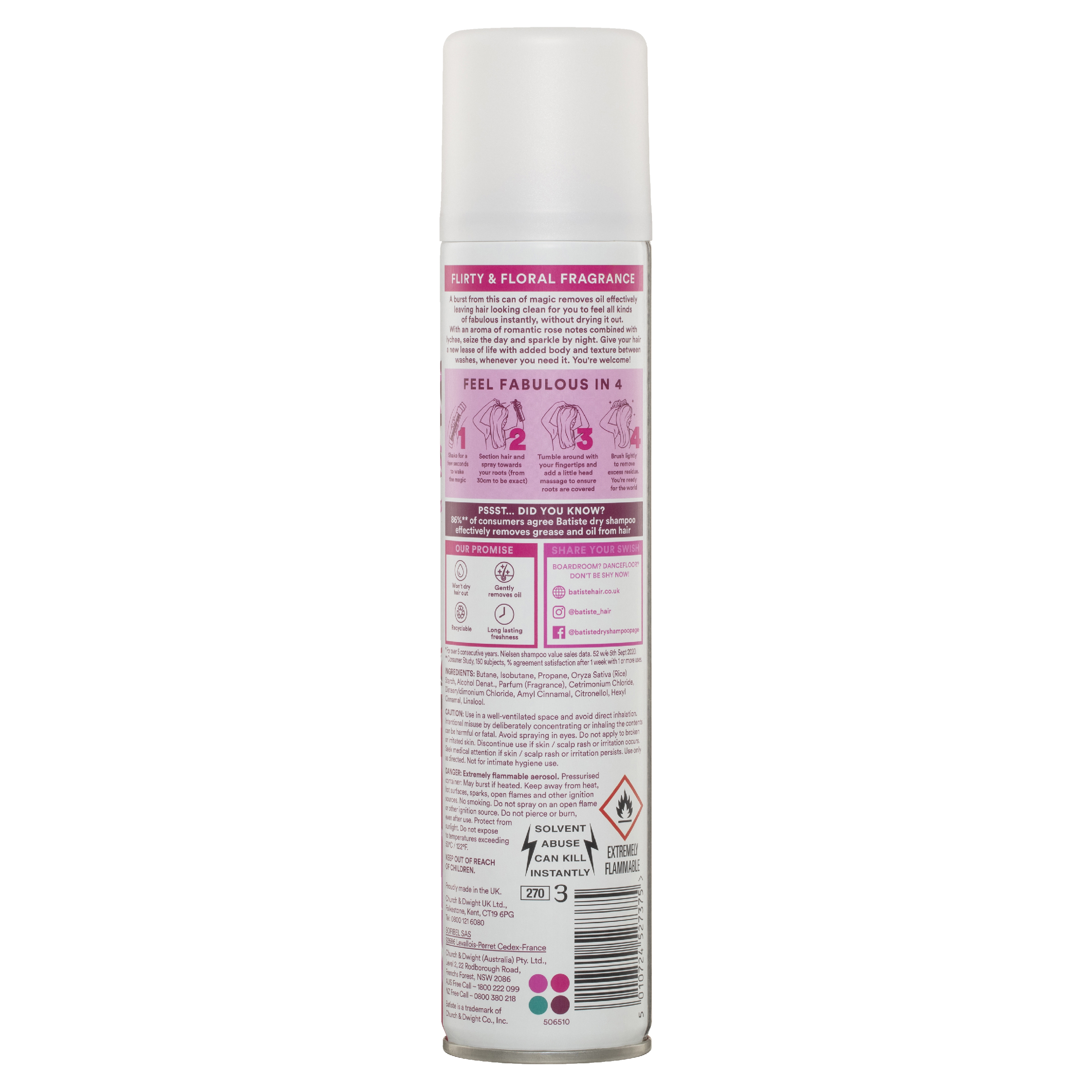 BATISTE BLUSH DRY SHAMPOO 200ML - Image 2