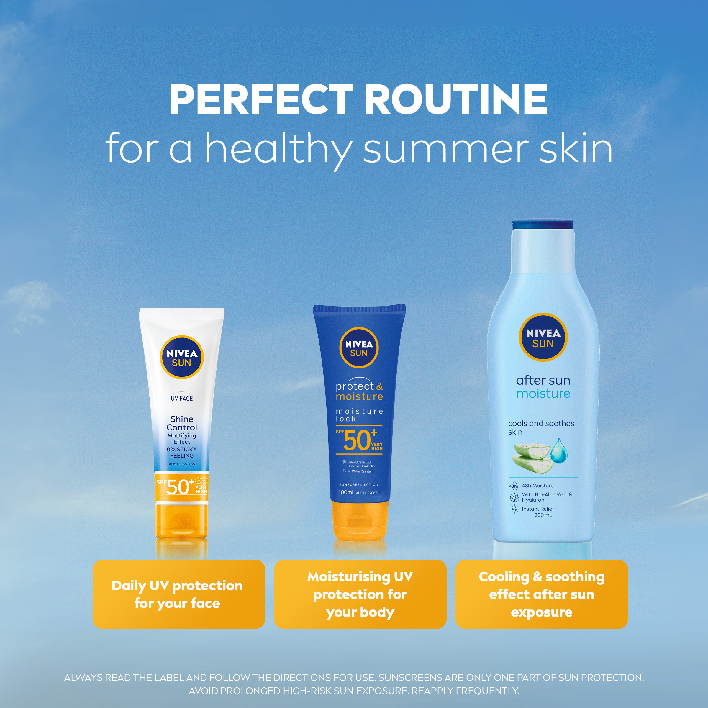 NIVEA PROTECT & MOISTURE SUNSCREEN LOTION SPF50+ 100ML - Image 8