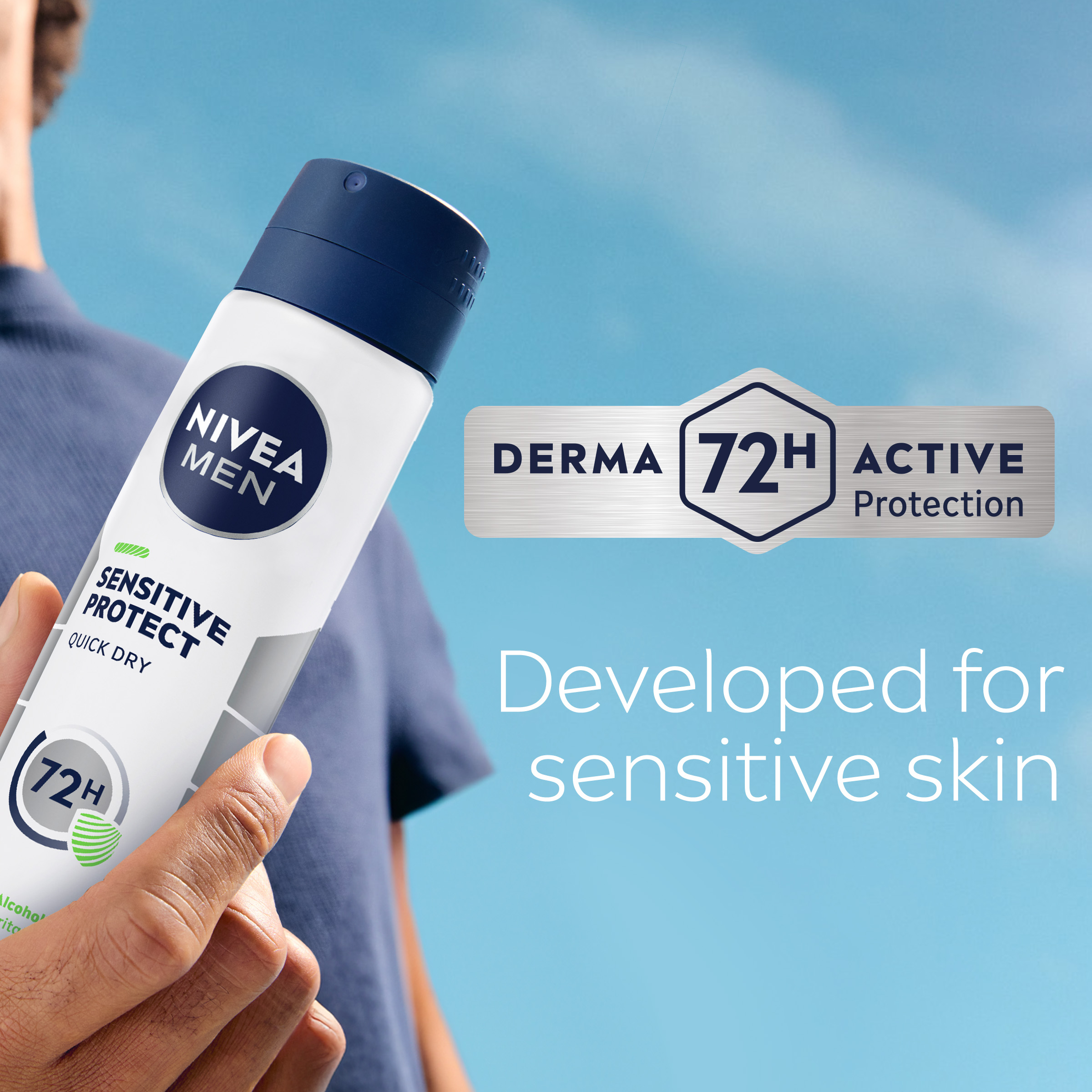 NIVEA MEN ANTIPERSPIRANT SENSITIVE PROTECT 48H 250ML - Image 7
