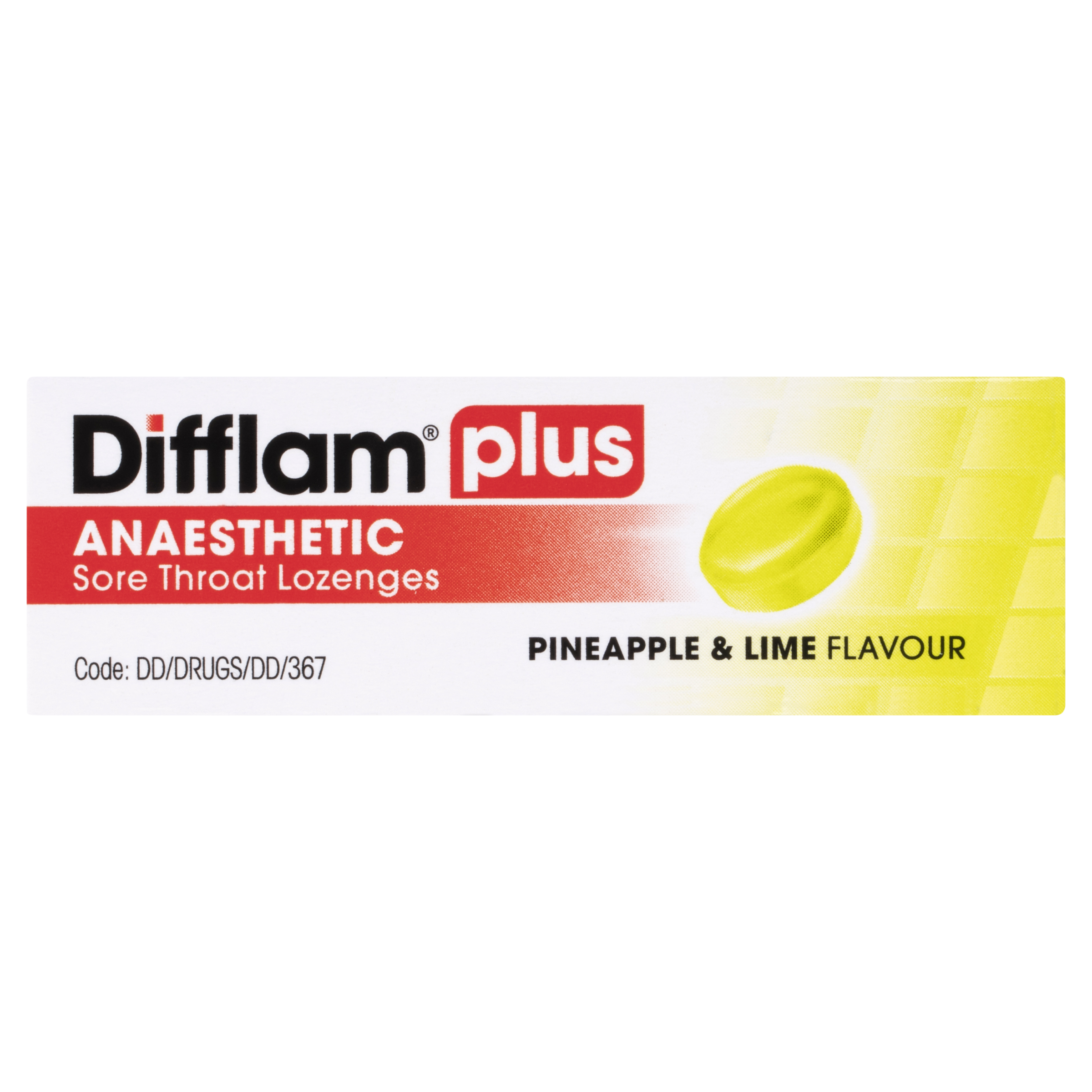 DIFFLAM PLUS ANAESTHETIC PINEAPPLE LIME THROAT 16 LOZENGES - Image 6