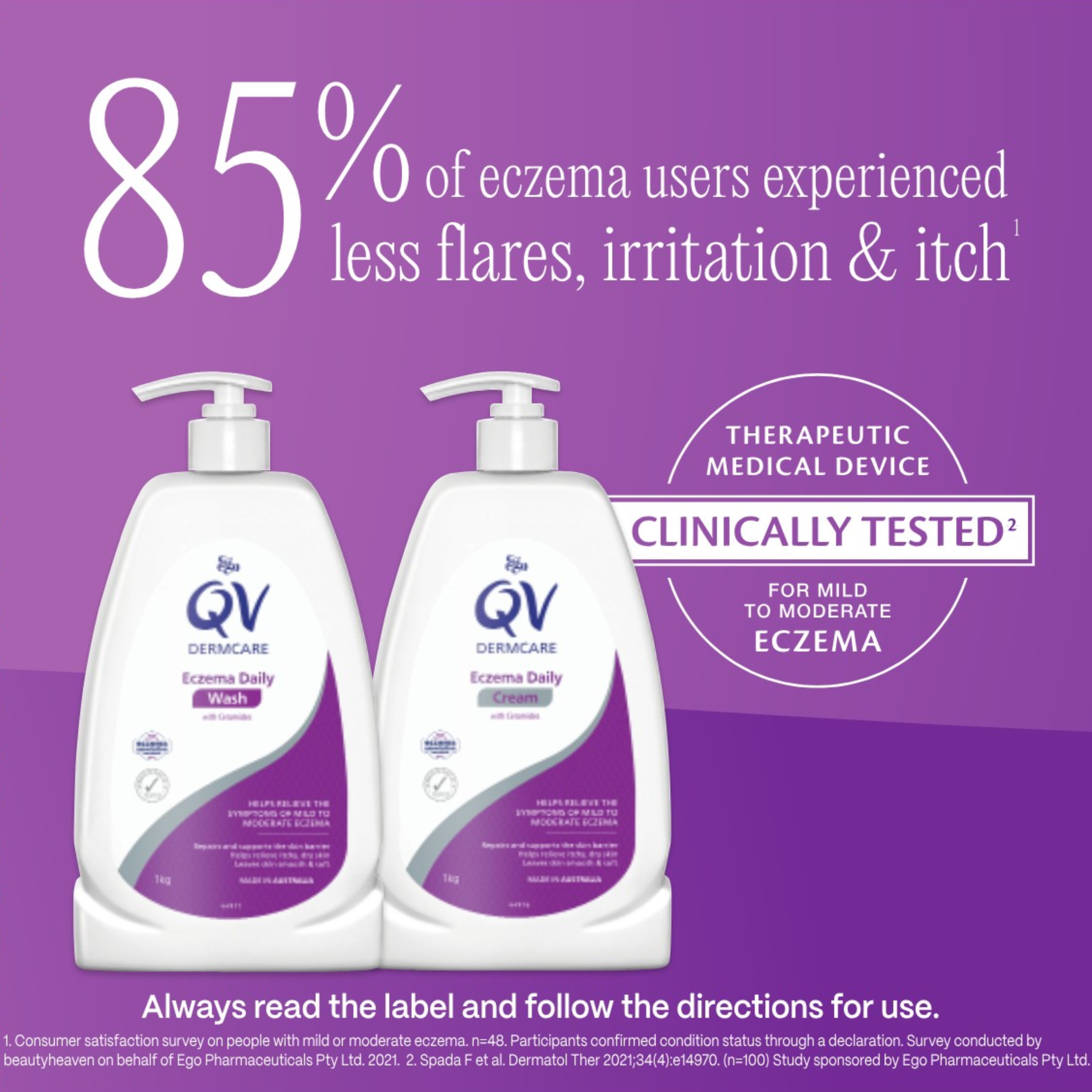 EGO QV DERMCARE ECZEMA DAILY WASH 1KG - Image 4