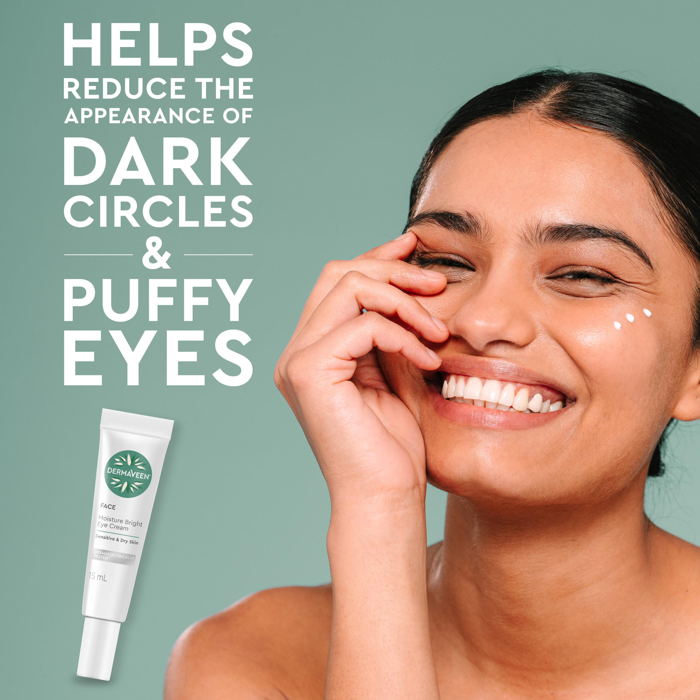 DERMAVEEN FACE MOISTURE BRIGHT EYE CREAM 15ML - Image 7