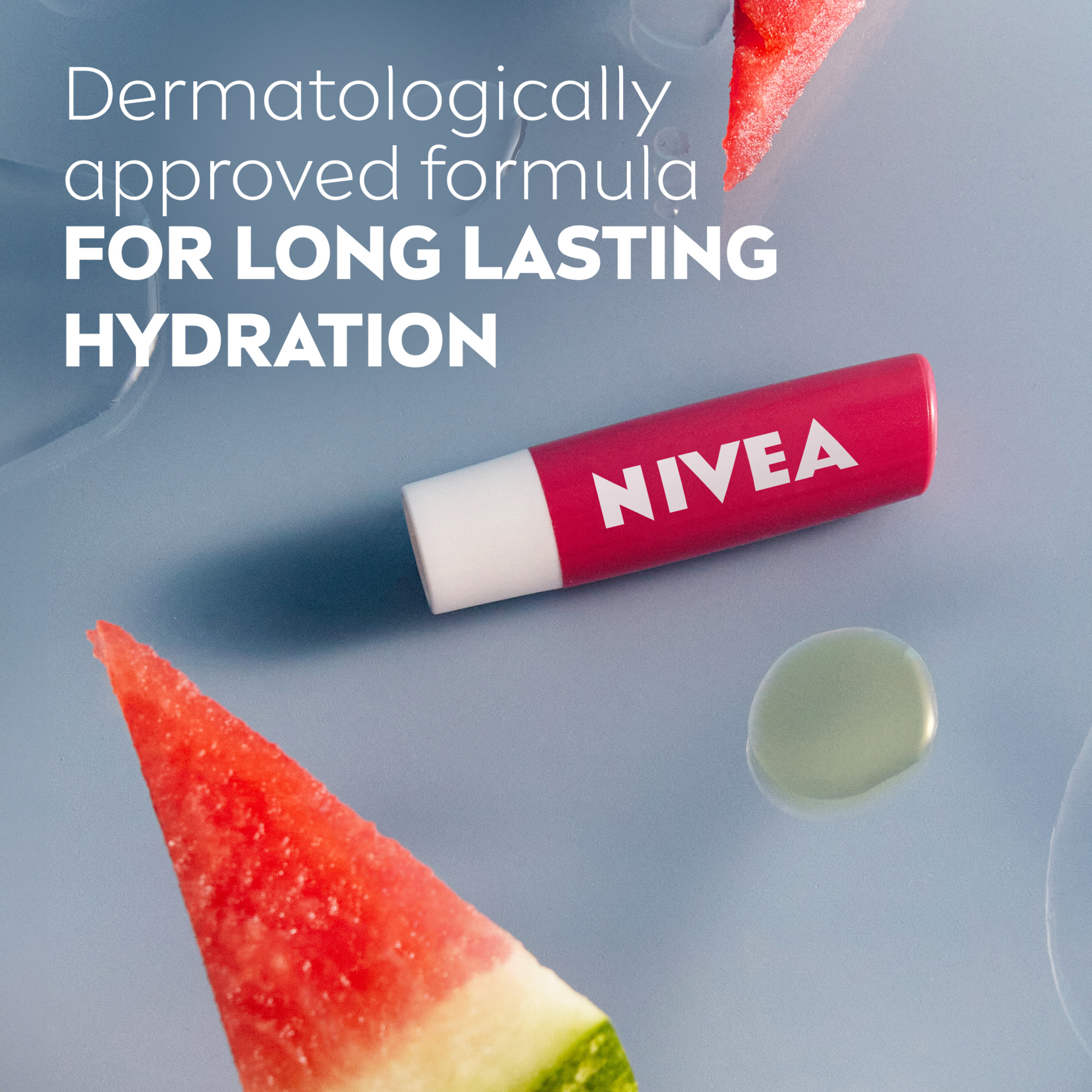 NIVEA LIP BALM STICK WATERMELON SHINE 4.8G - Image 3