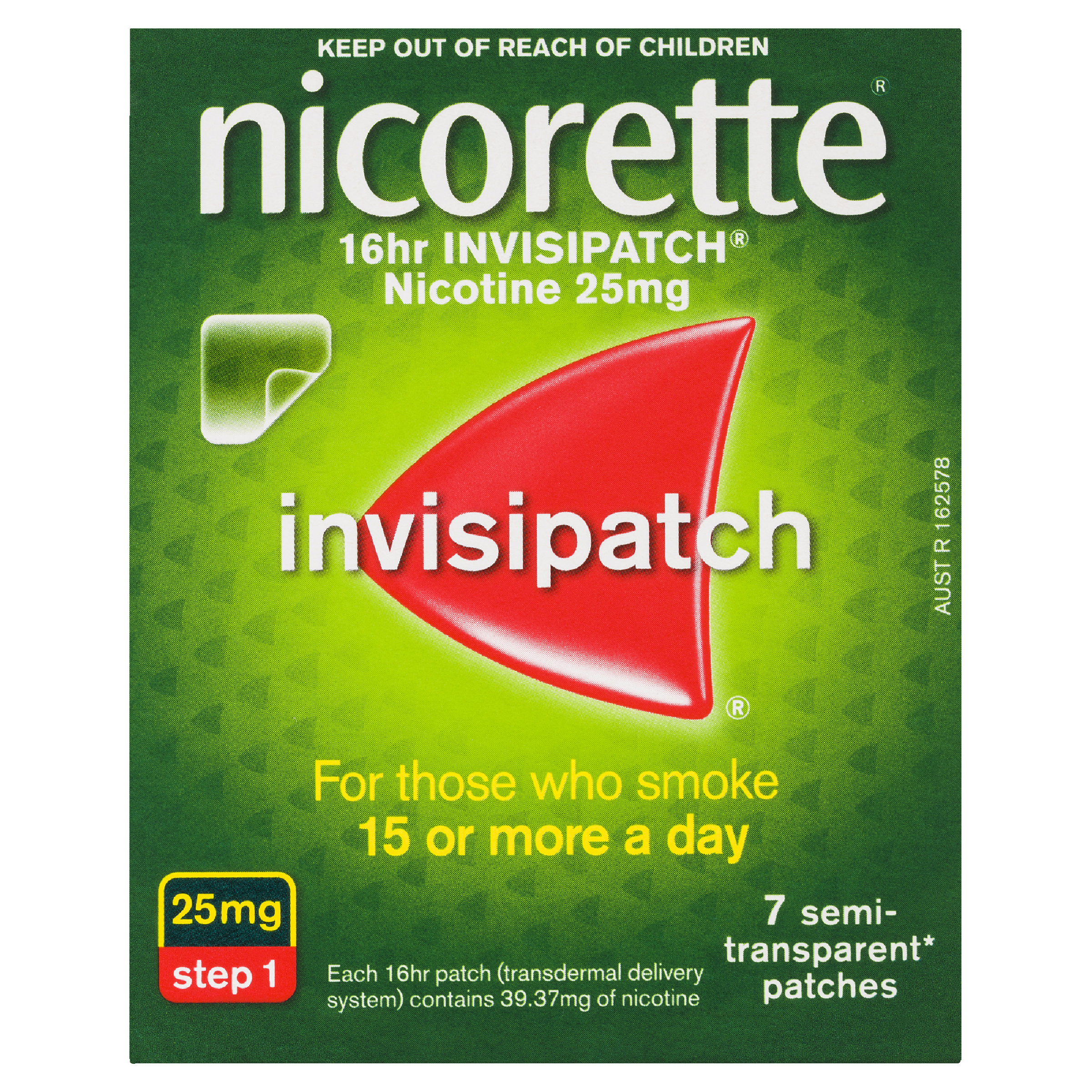 NICORETTE INVISIPATCH STEP 1 25MG 7 PACK - Image 2
