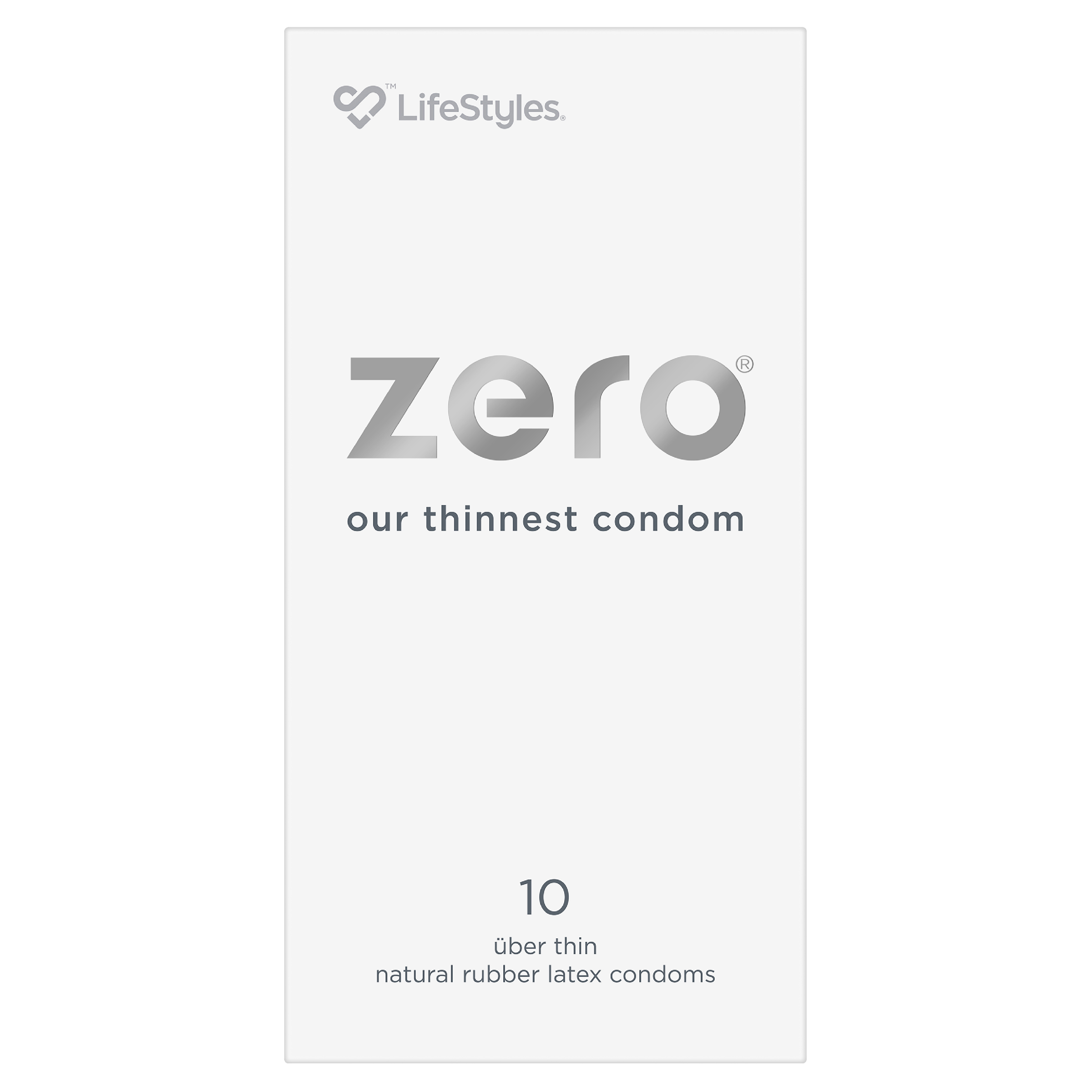 LIFESTYLES ZERO CONDOMS UBER THIN 10 PACK - Image 2