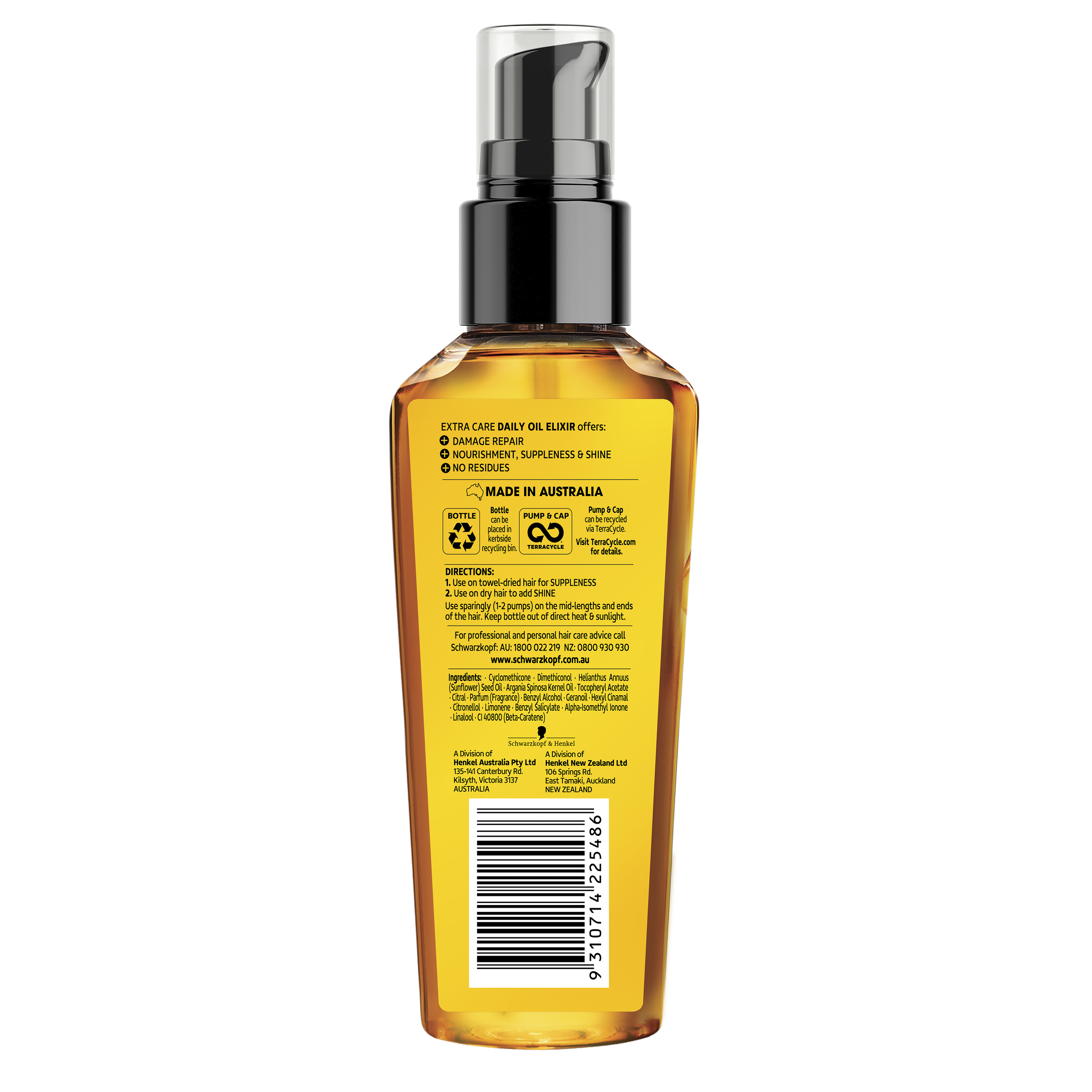 SCHWARZKOPF EXTRA CARE ELIXIR DAILY OIL 100ML - Image 2