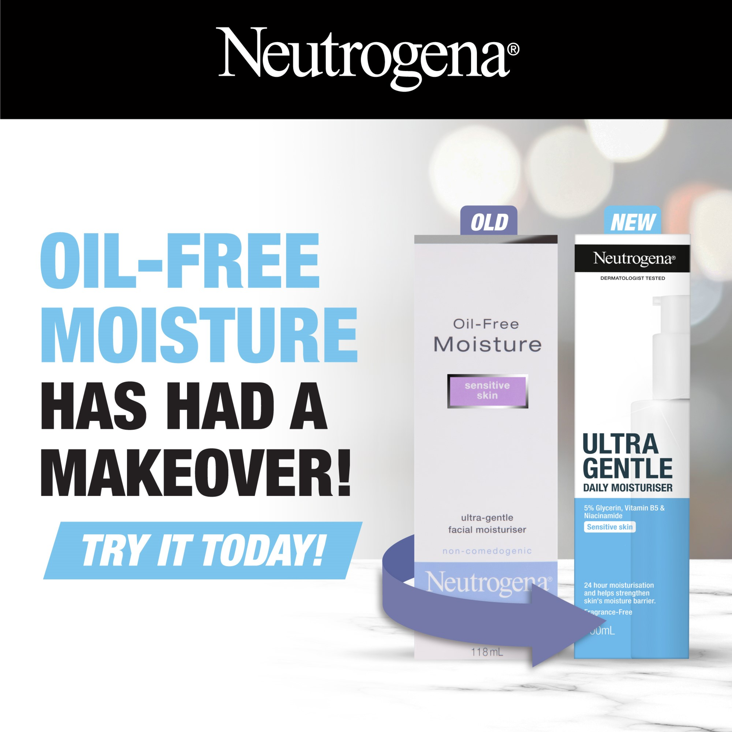 NEUTROGENA ULTRA GENTLE DAILY MOISTURISER 100ML - Image 6