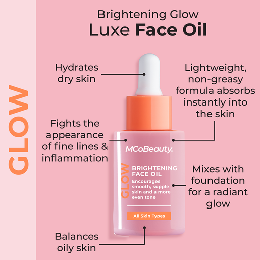 MCO BEAUTY GLOW BRIGHTENING FACE OIL 30ML - Image 2