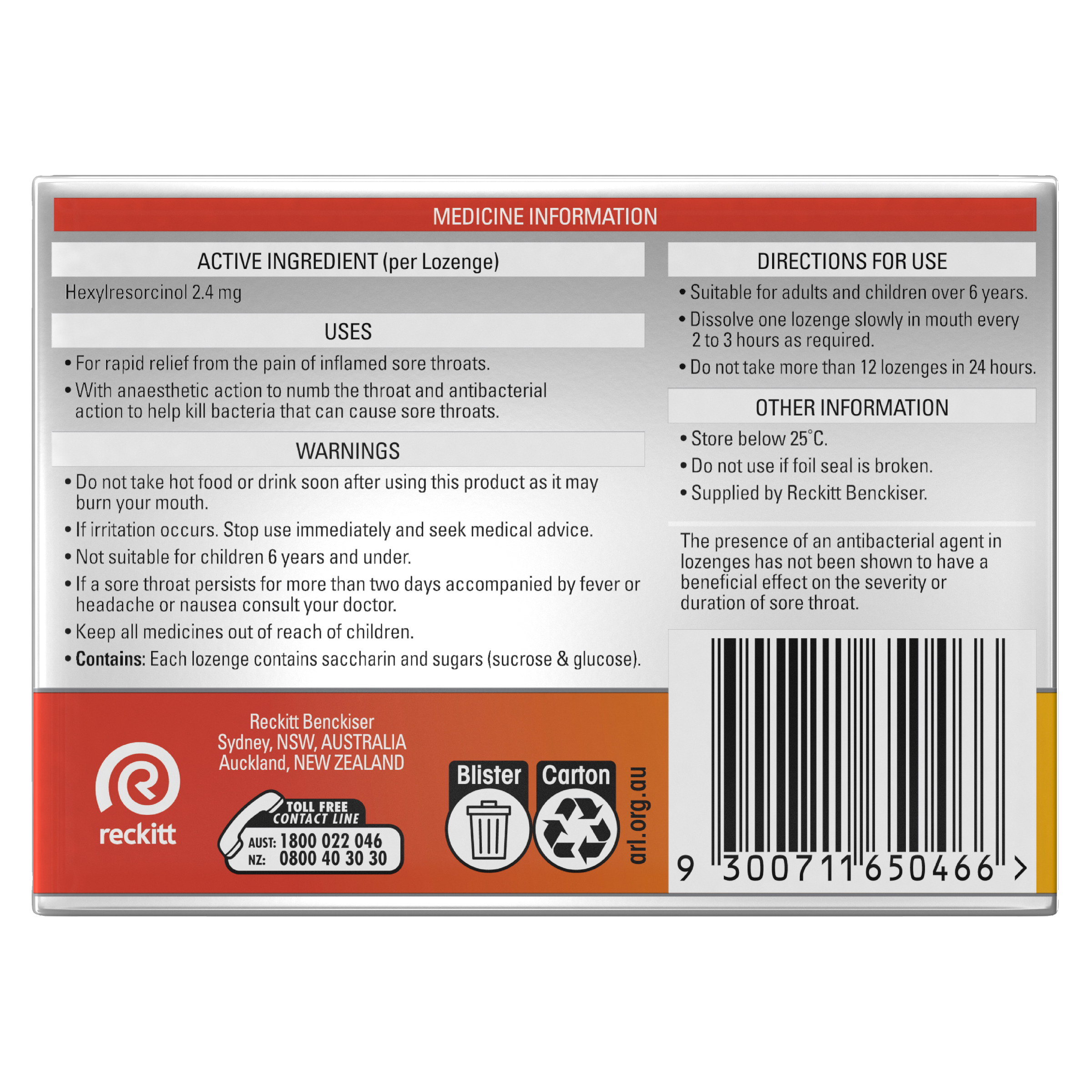 STREPSILS EXTRA HONEY & LEMON 16 LOZENGES - Image 4