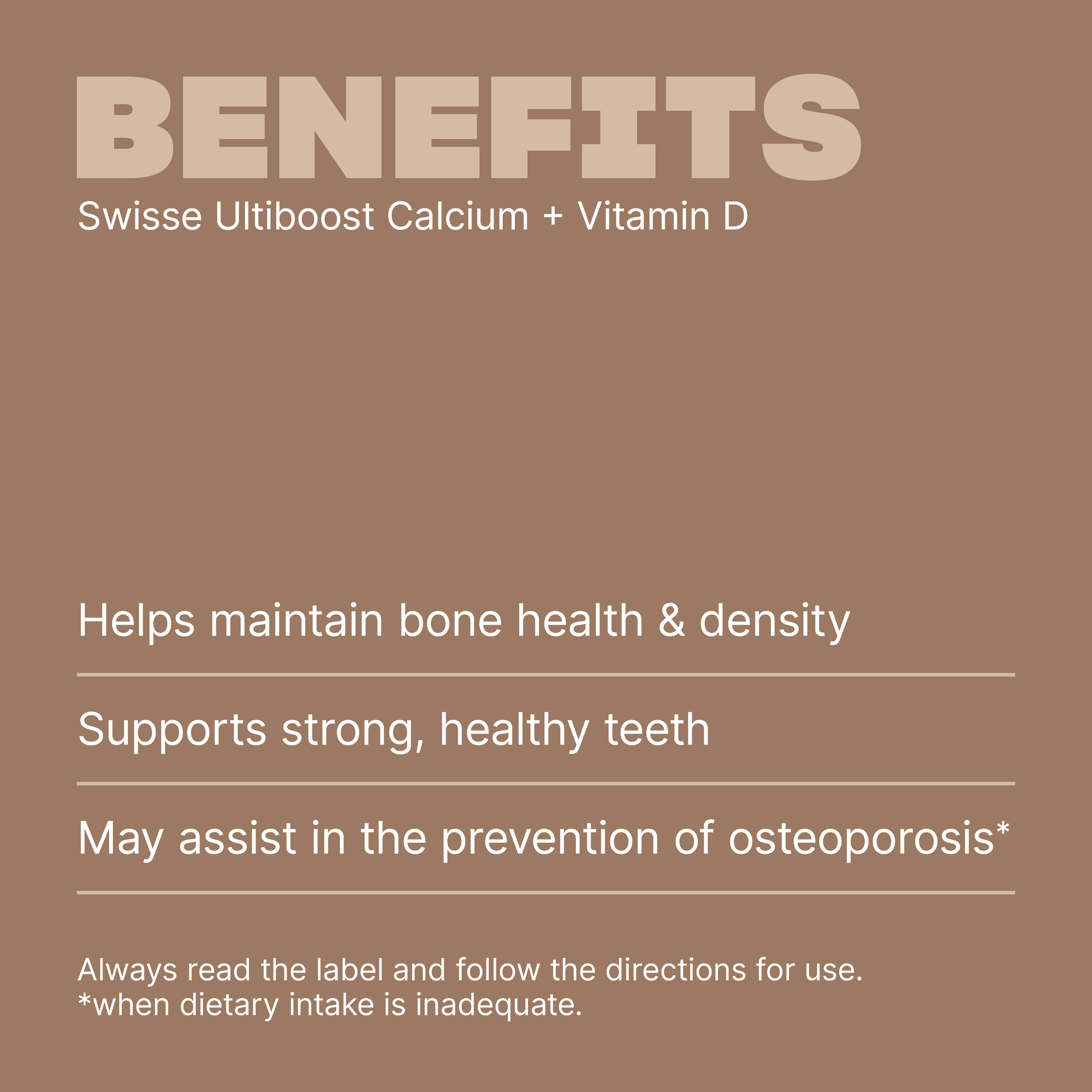 SWISSE CALCIUM + VIT D 90 TABLETS - Image 3