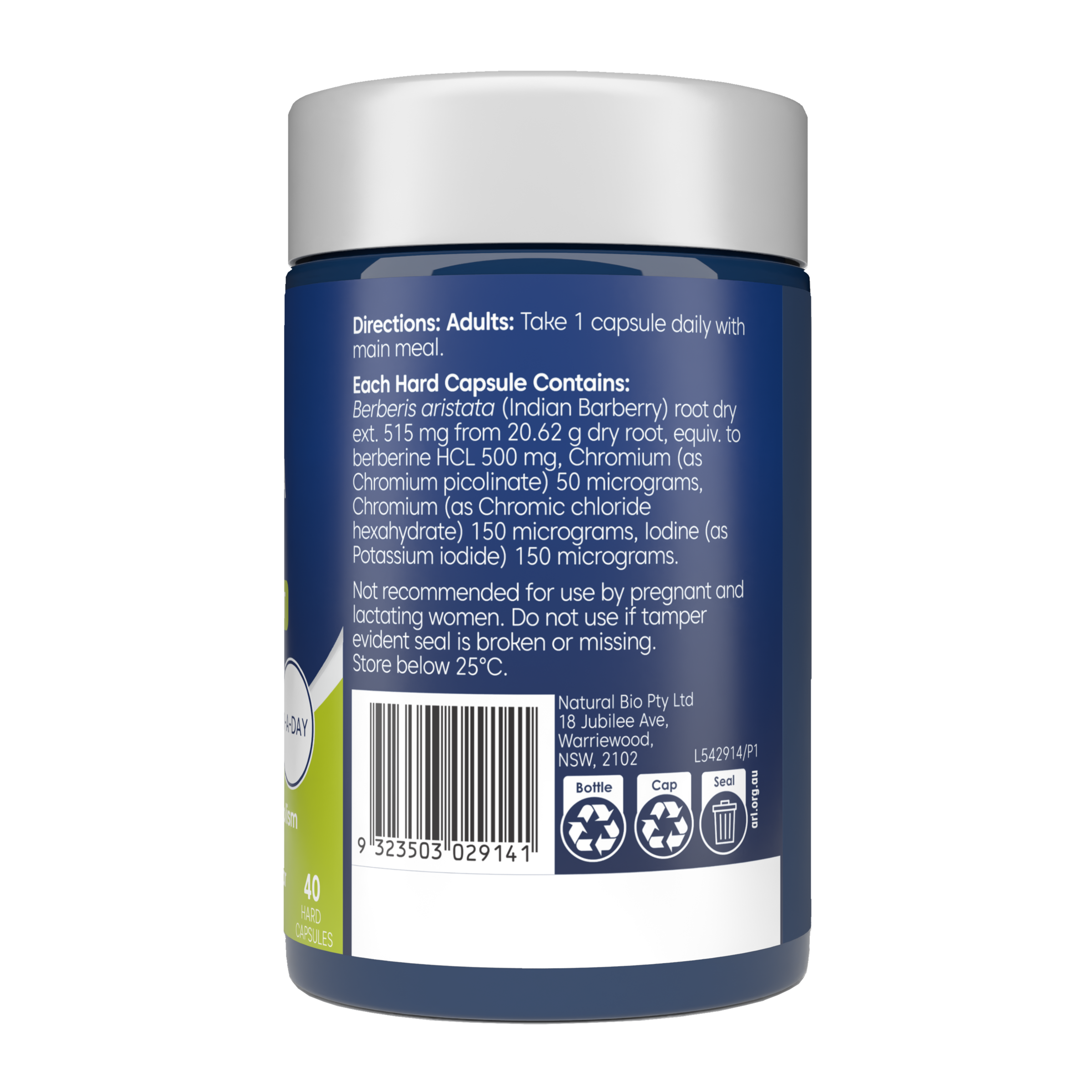 BIOGLAN BERBERINE XTRA 40 TABLETS - Image 2