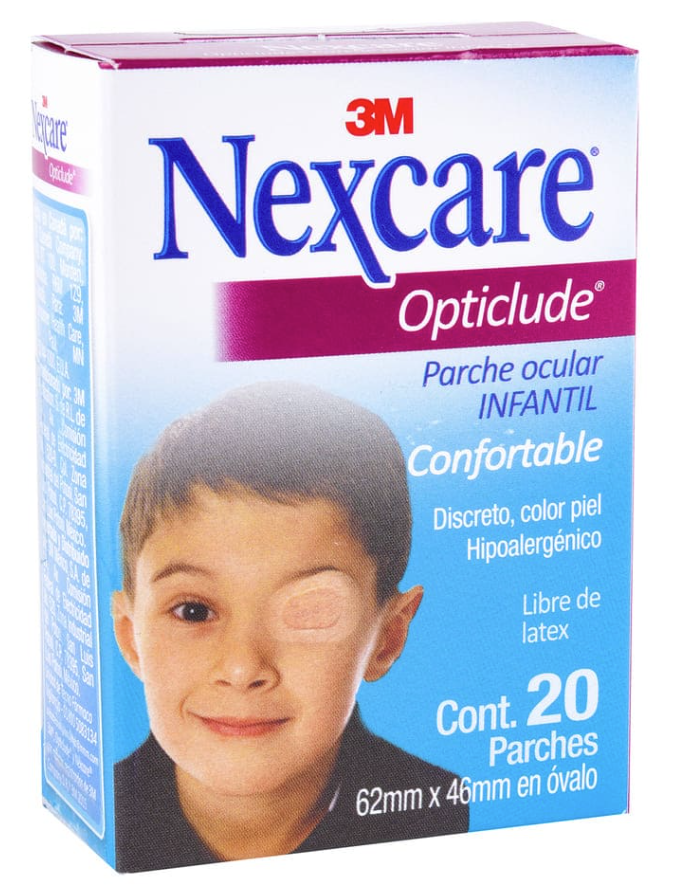 NEXCARE OPTICLUDE EYE PATCH JUNIOR 20 PACK