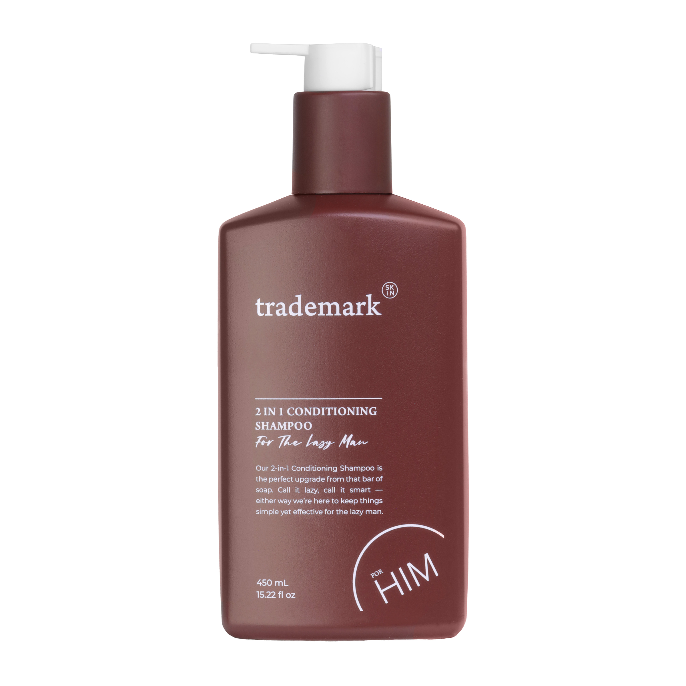 TRADEMARK SKIN HIM 2 IN I CONDITIONING SHAMPOO 450ML - Image 2