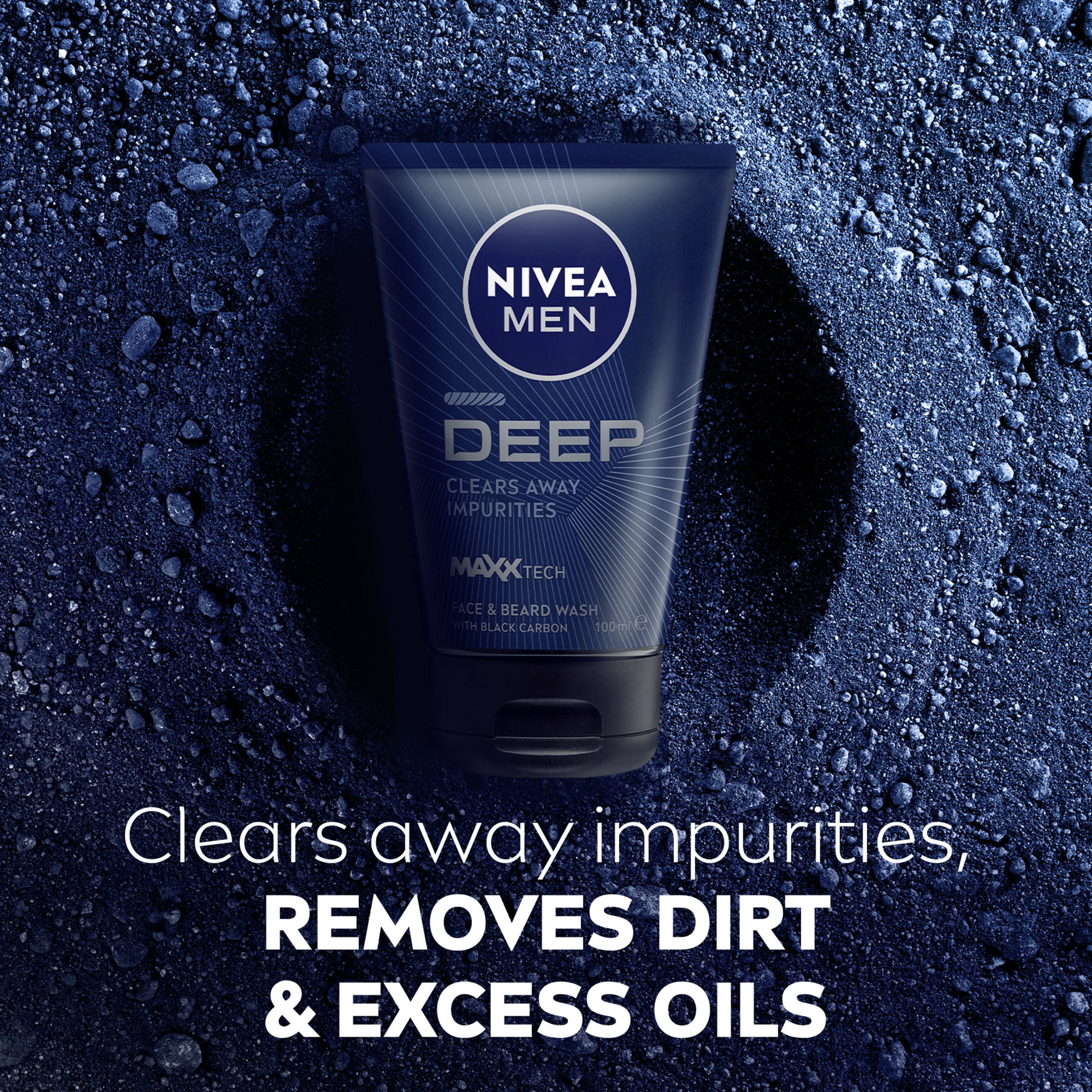 NIVEA MEN DEEP FACE & BEARD WASH 100ML - Image 6