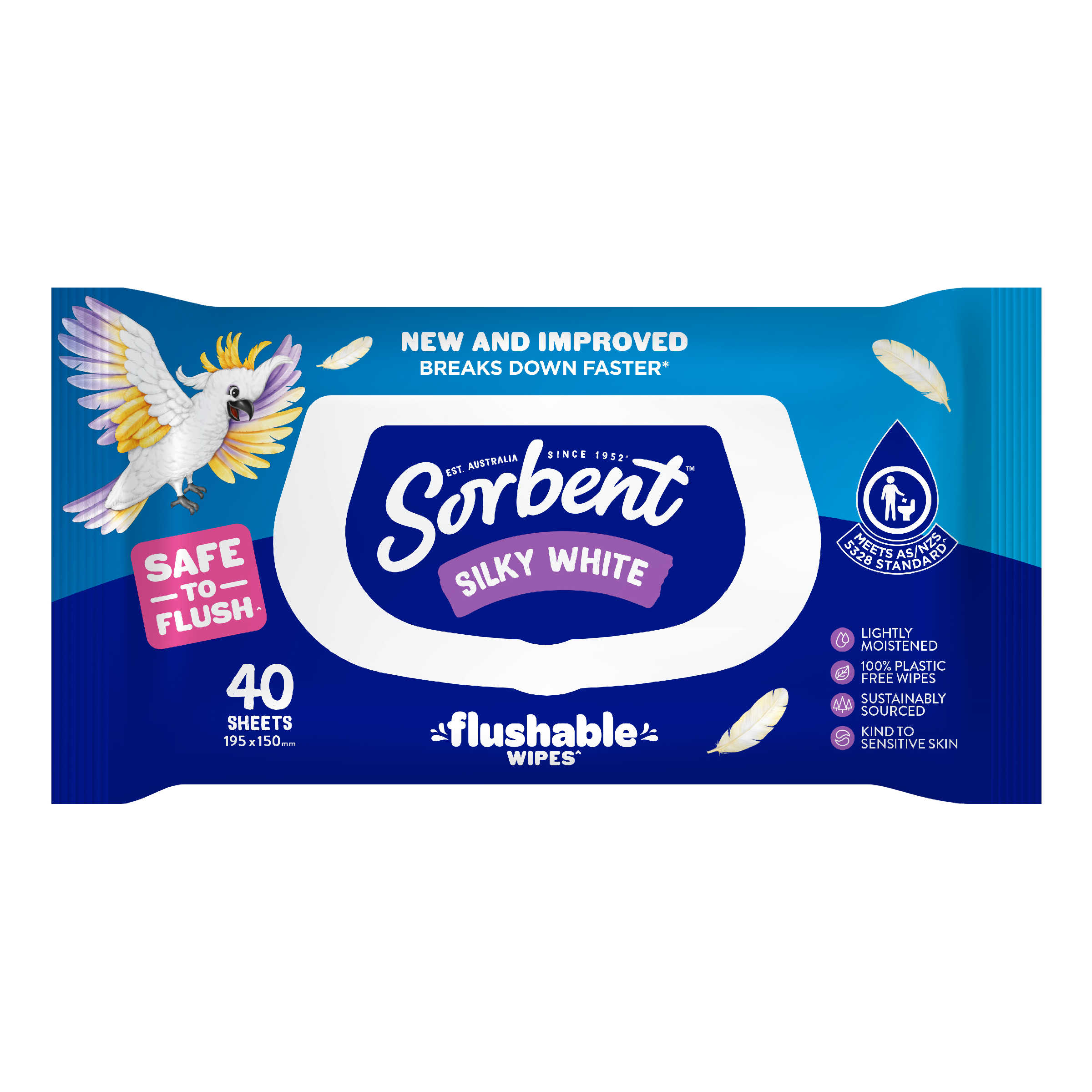 SORBENT WIPES SILKY WHITE 40 PACK - Image 2