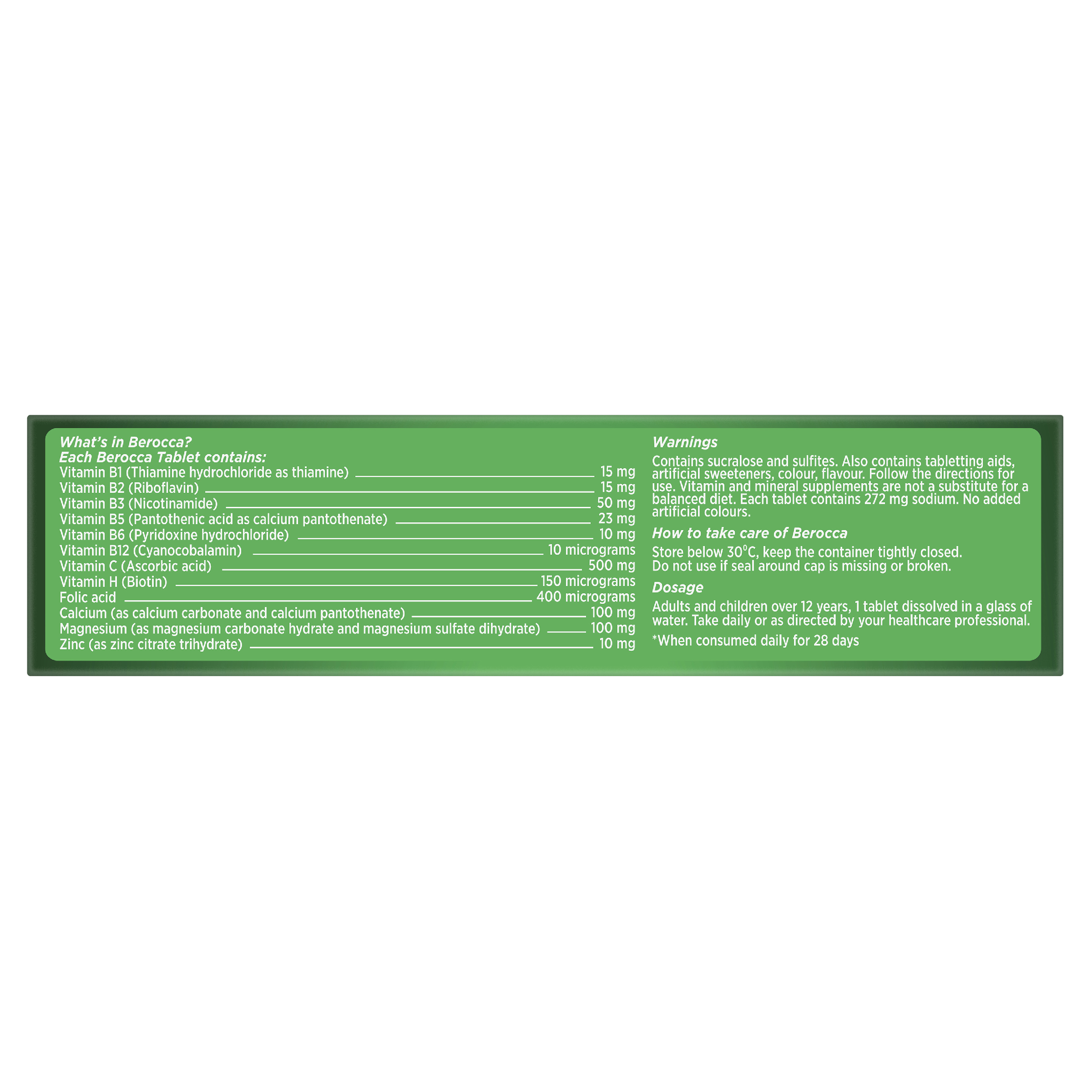BEROCCA EFFERVESCENT ORIGINAL BERRY 30 TABLETS - Image 7