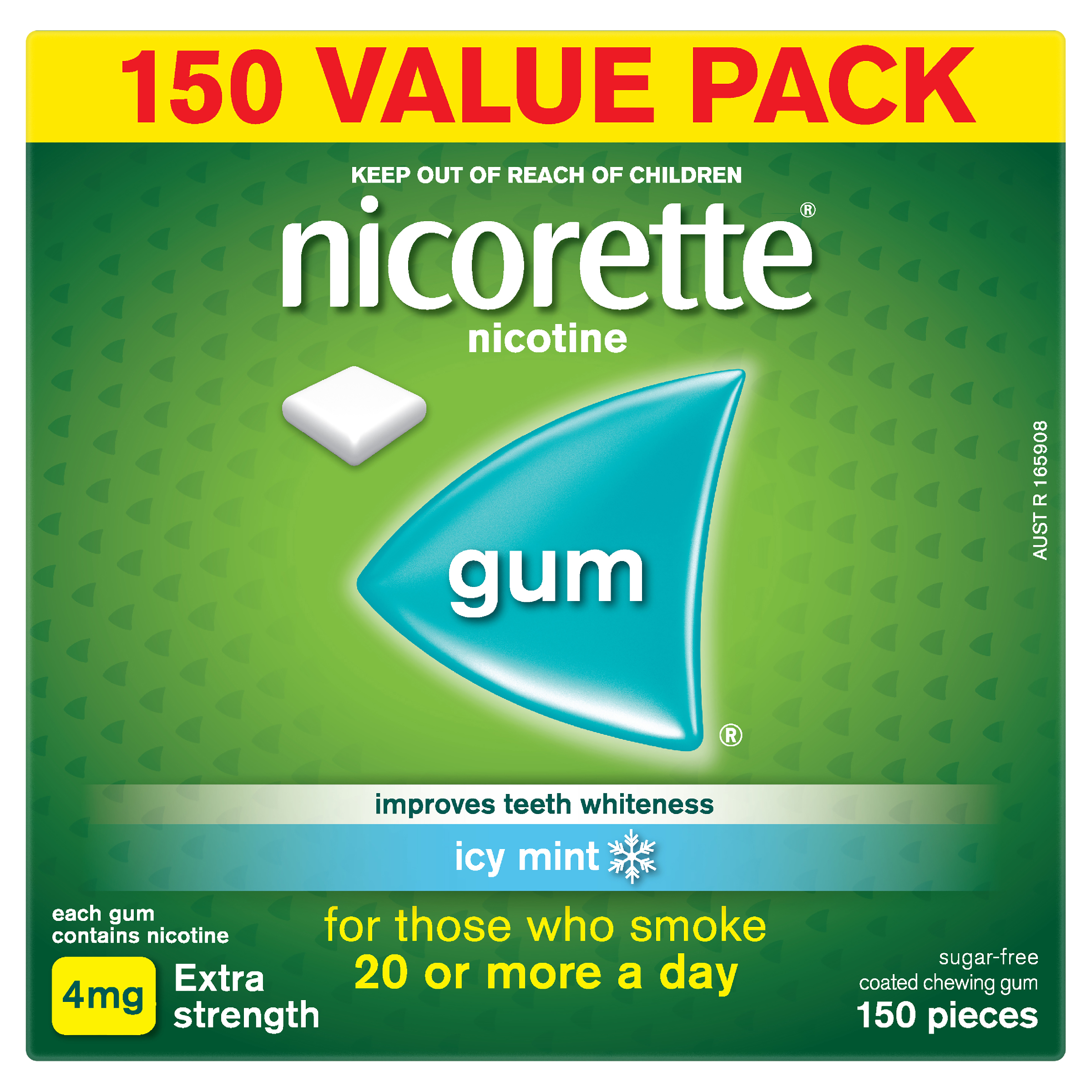 NICORETTE ICY MINT 4MG GUM 150 PACK - Image 2