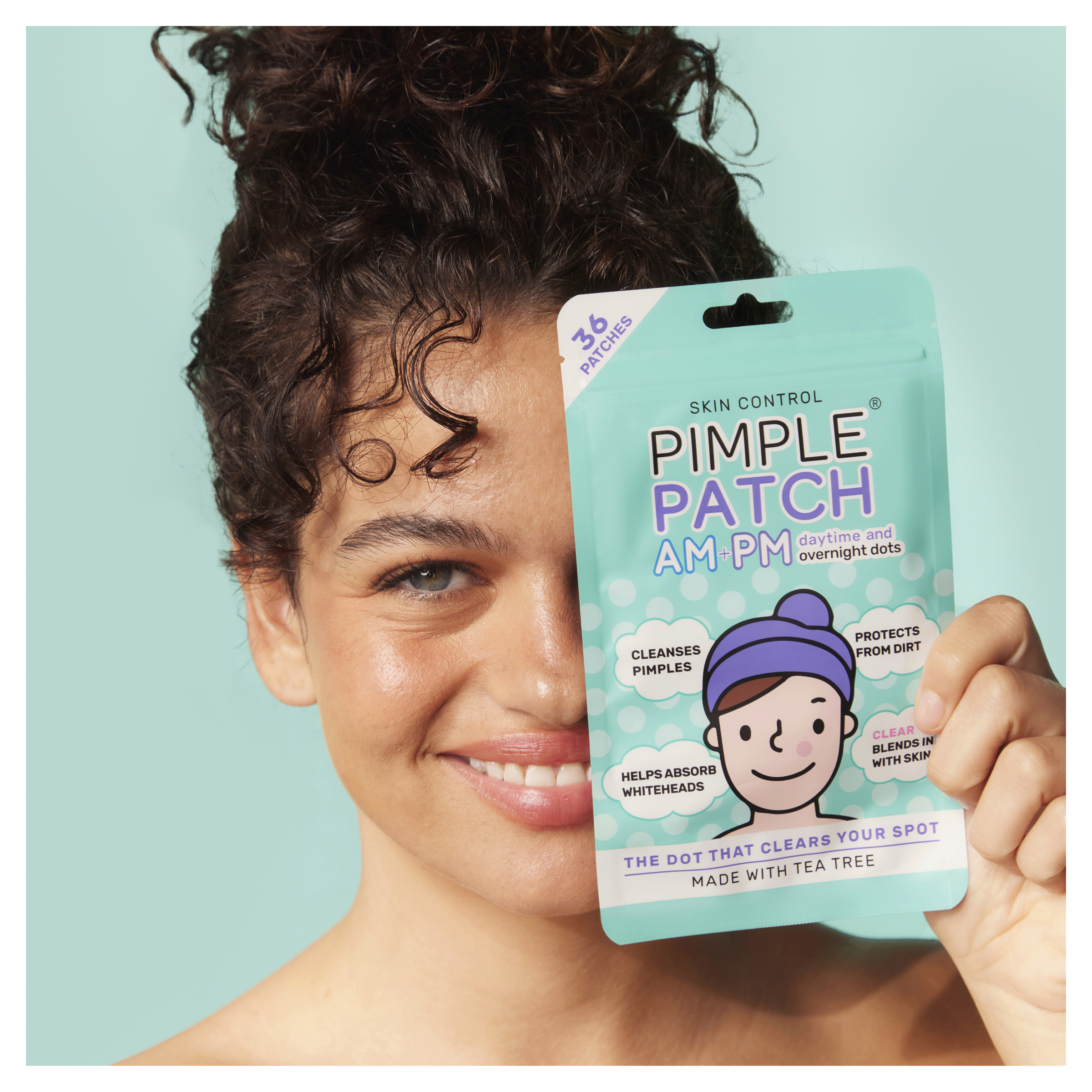 SKIN CONTROL PIMPLE PATCH AM & PM MIXED 36 PACK - Image 3