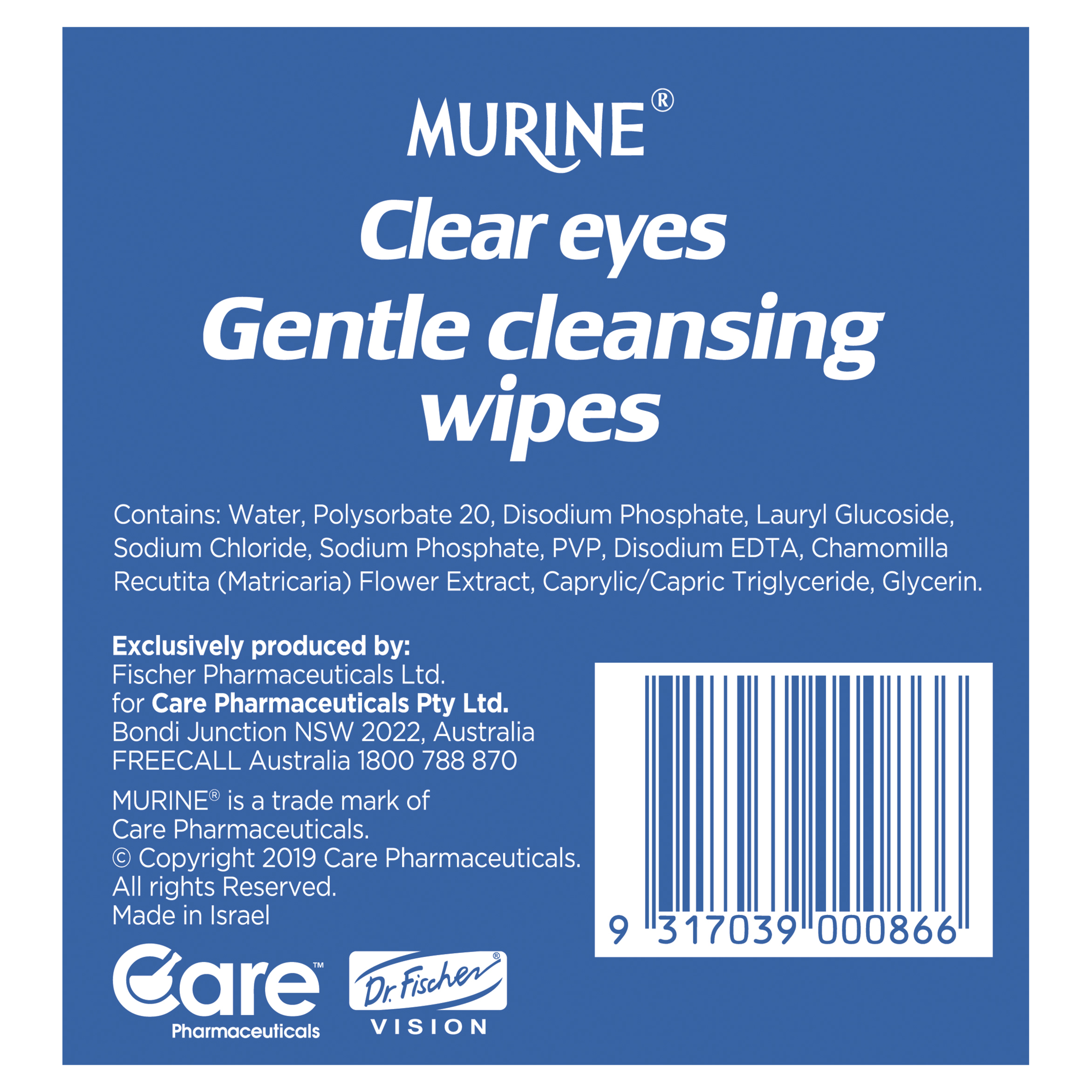MURINE CLEAR EYE WIPES 30 PACK - Image 3