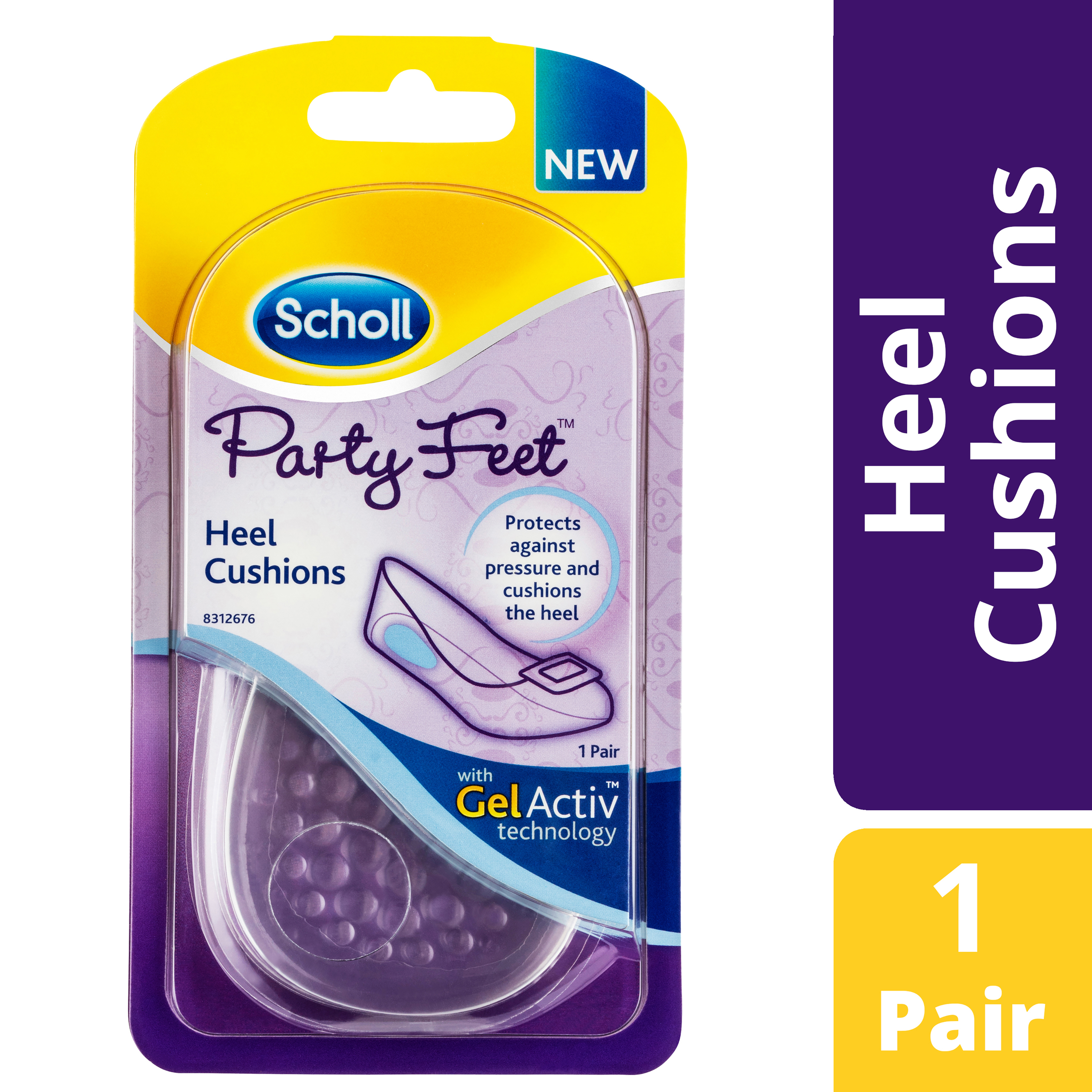SCHOLL PARTY FEET GEL HEEL CUSHIONS 1 PAIR - Image 10